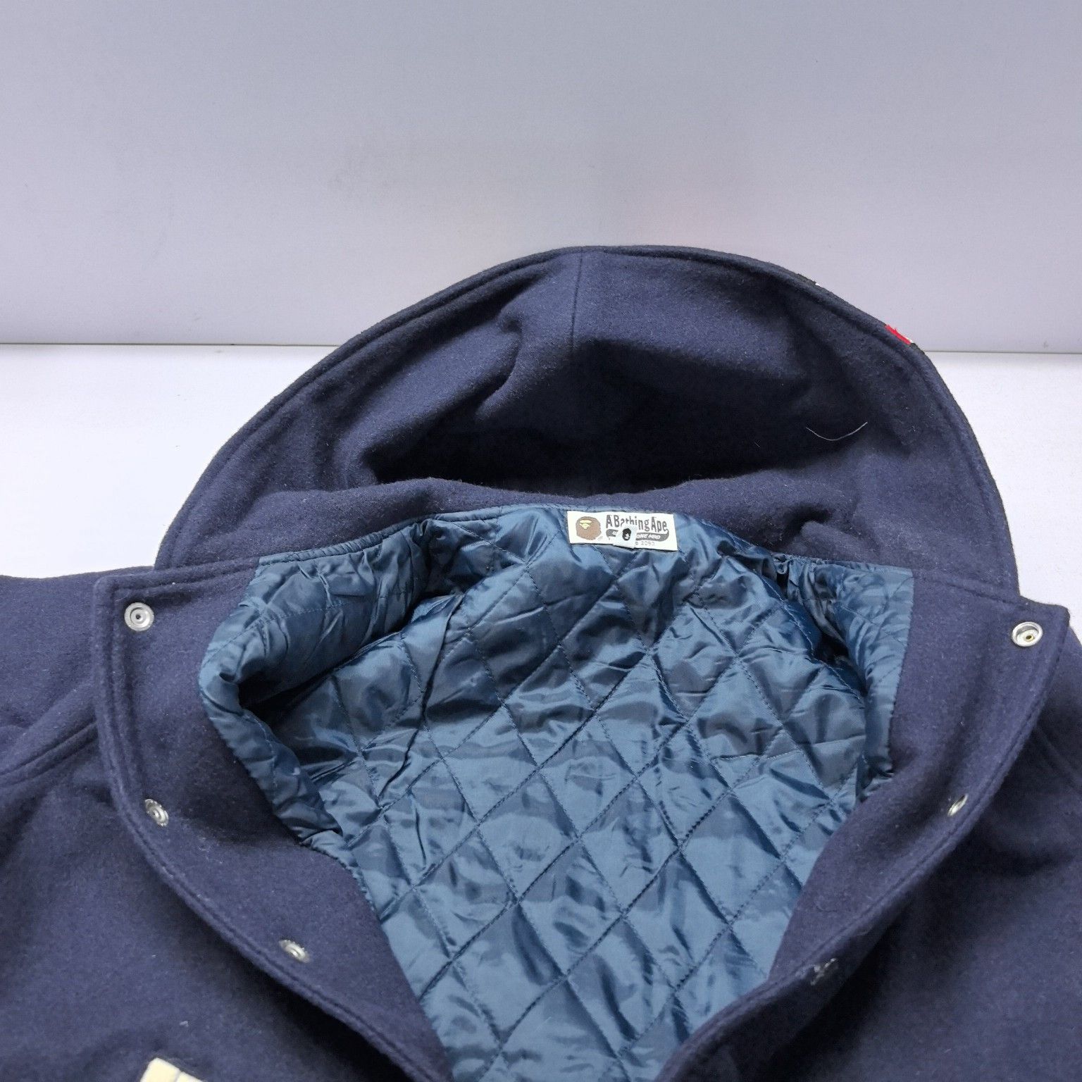 Bape A Bathing Ape Shark Tiger Wool Hooded Jacket Size L Size US L / EU 52-54 / 3 - 6 Thumbnail