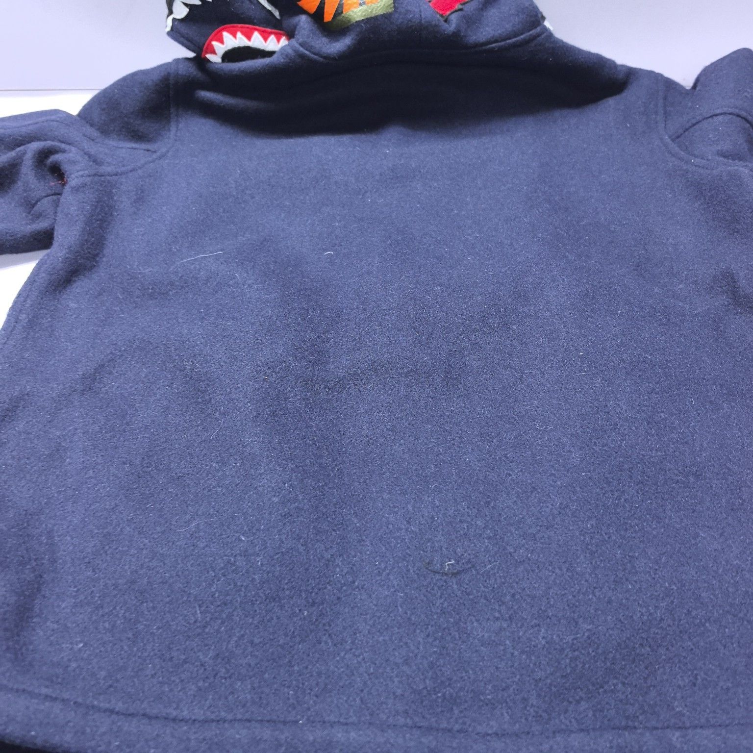 Bape A Bathing Ape Shark Tiger Wool Hooded Jacket Size L Size US L / EU 52-54 / 3 - 13 Thumbnail