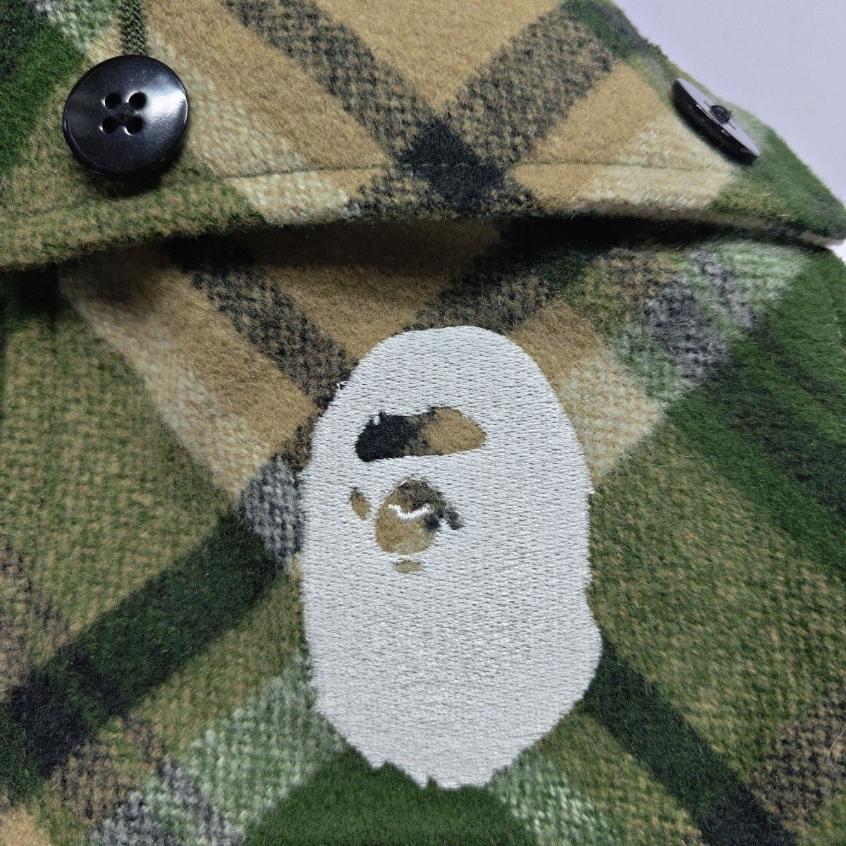 Bape A Bathing Ape Plaid Logo Zip Jacket XL Size US XL / EU 56 / 4 - 5 Thumbnail