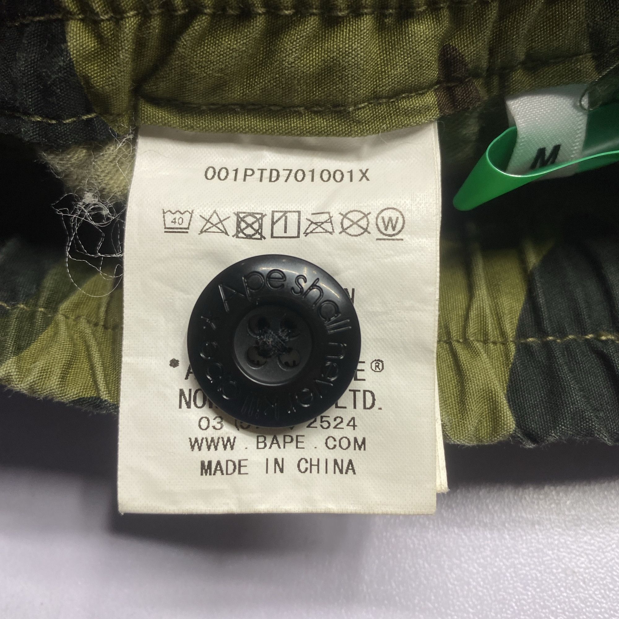 Bape A BATHING APE Camo Cargo Joggers Size M Size US 32 / EU 48 - 3 Thumbnail