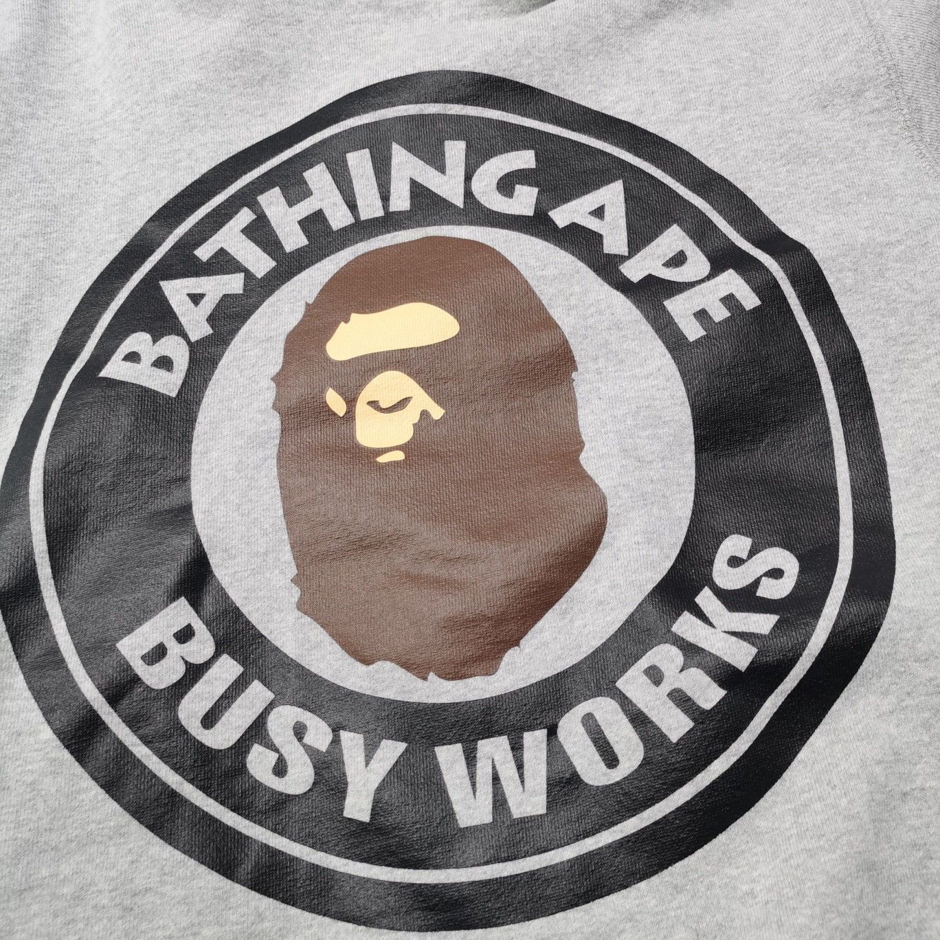 Bape A Bathing Ape Busy Works Hoodie Gray Size M Size US M / EU 48-50 / 2 - 5 Thumbnail