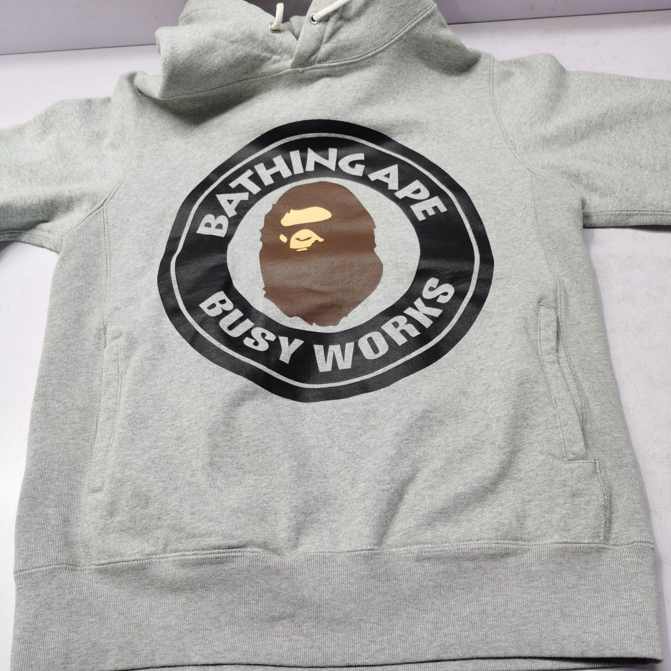 Bape A Bathing Ape Busy Works Hoodie Gray Size M Size US M / EU 48-50 / 2 - 10 Thumbnail