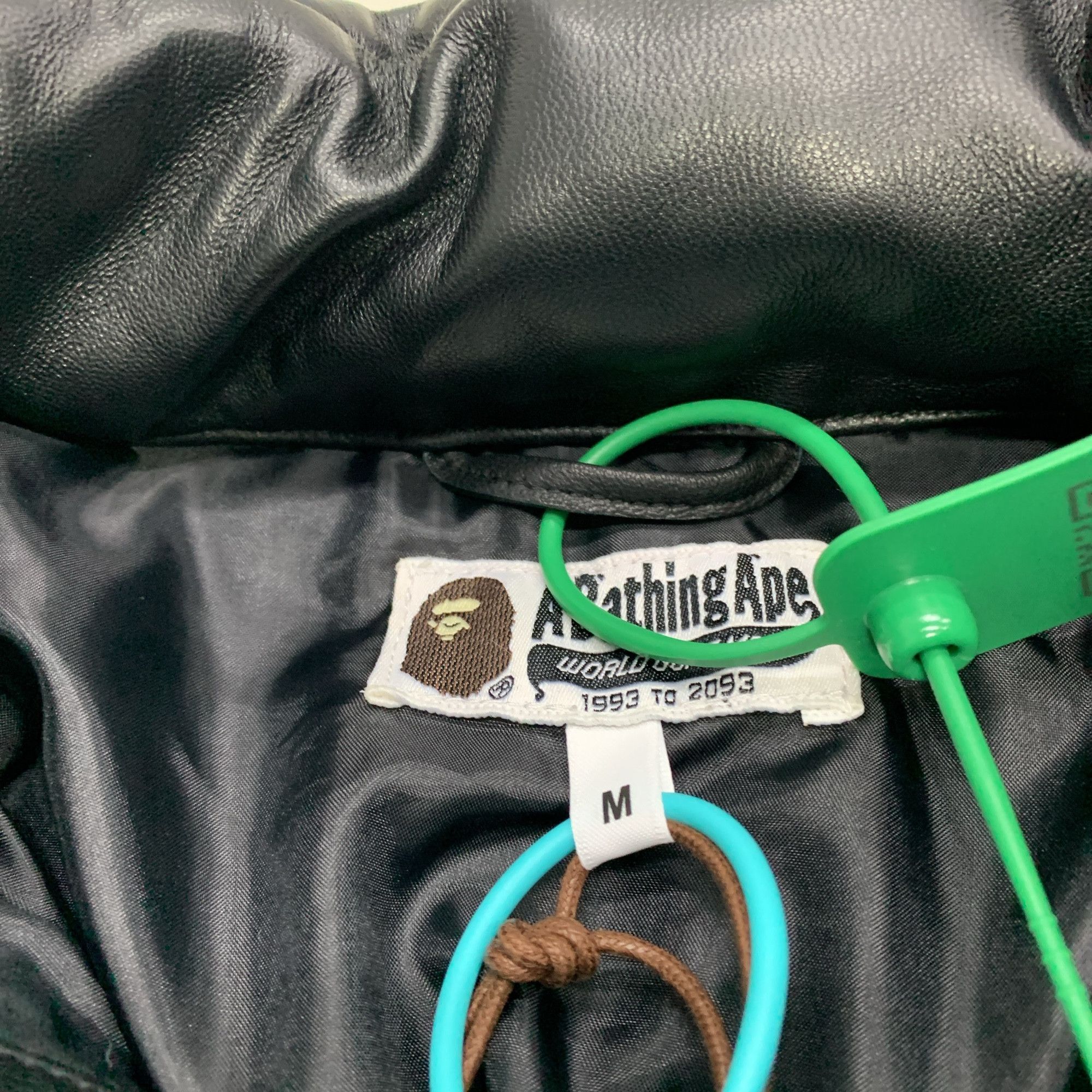 Bape A Bathing Ape Leather Down Jacket Size M Size US M / EU 48-50 / 2 - 2 Thumbnail