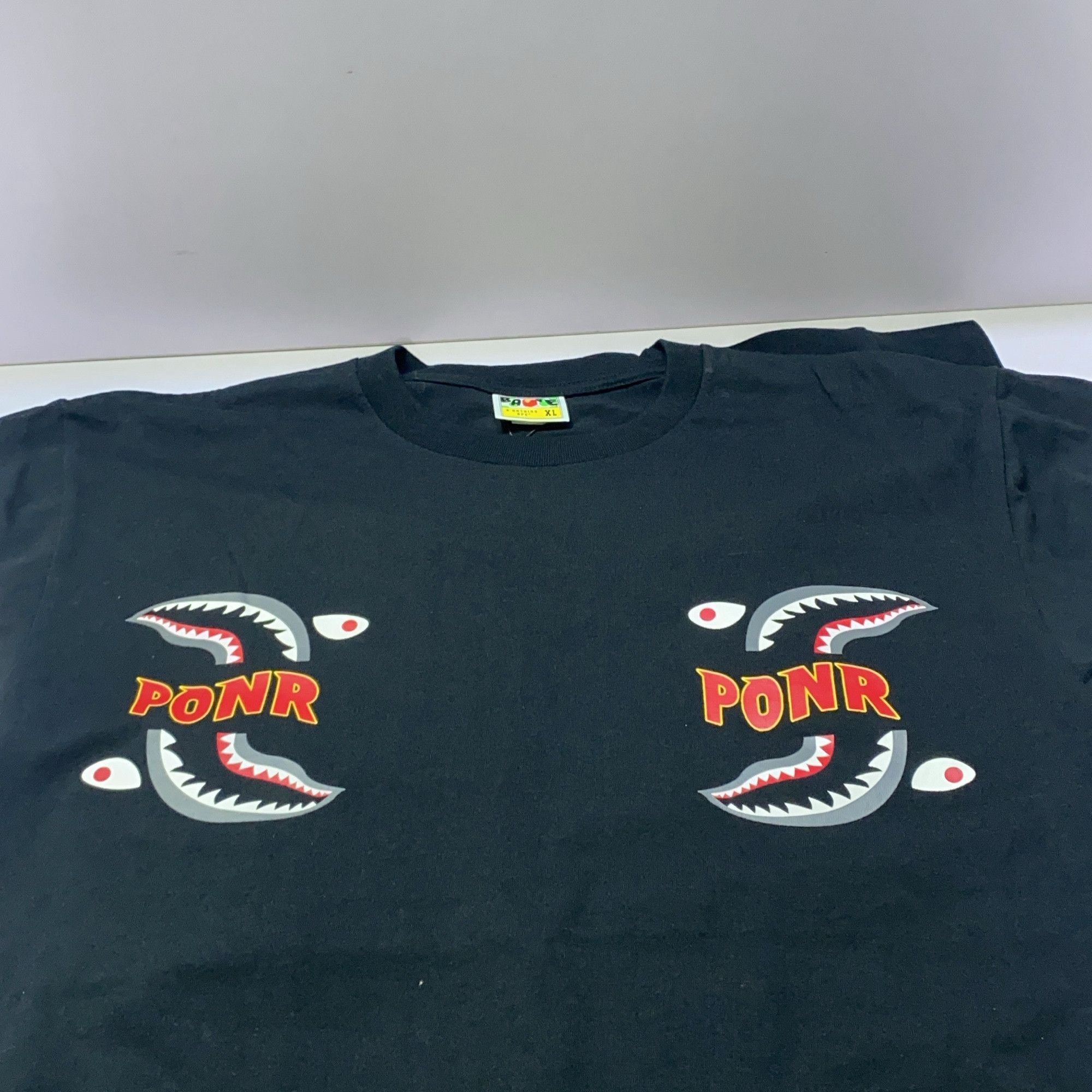 Bape A Bathing Ape Shark PONR Long Sleeve T-Shirt Size XL Size US XL / EU 56 / 4 - 11 Thumbnail