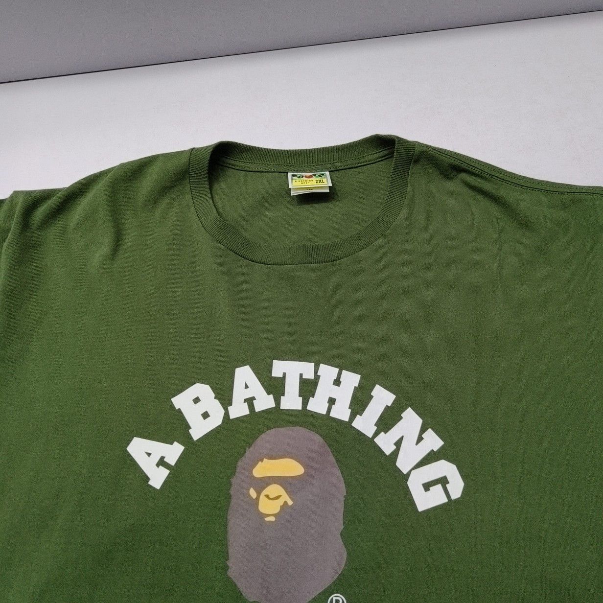 Bape A Bathing Ape Logo Print Long Sleeve T-Shirt 2XL Size US XXL / EU 58 / 5 - 7 Thumbnail