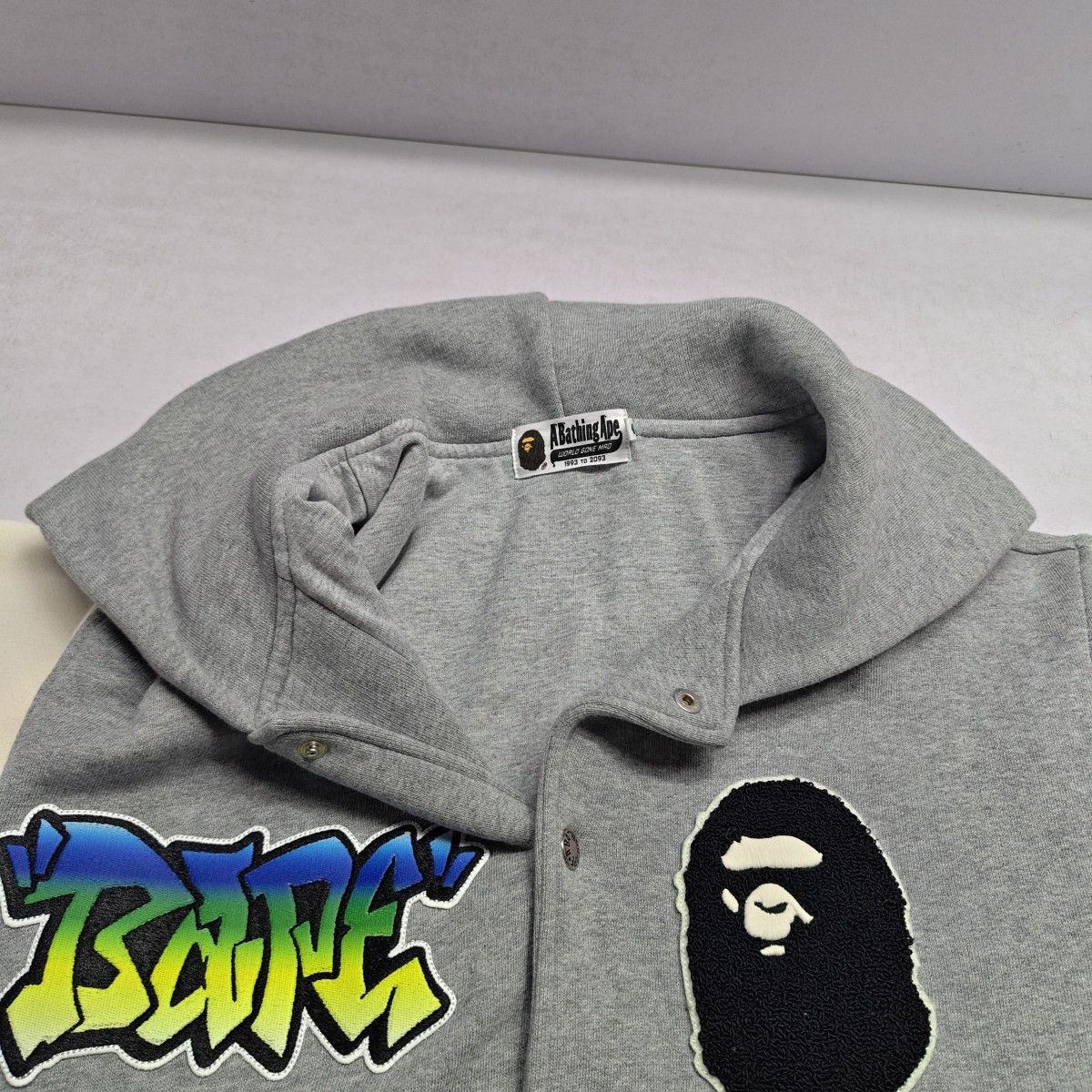 Bape A BATHING APE Logo Varsity Jacket Size M Size US M / EU 48-50 / 2 - 7 Thumbnail