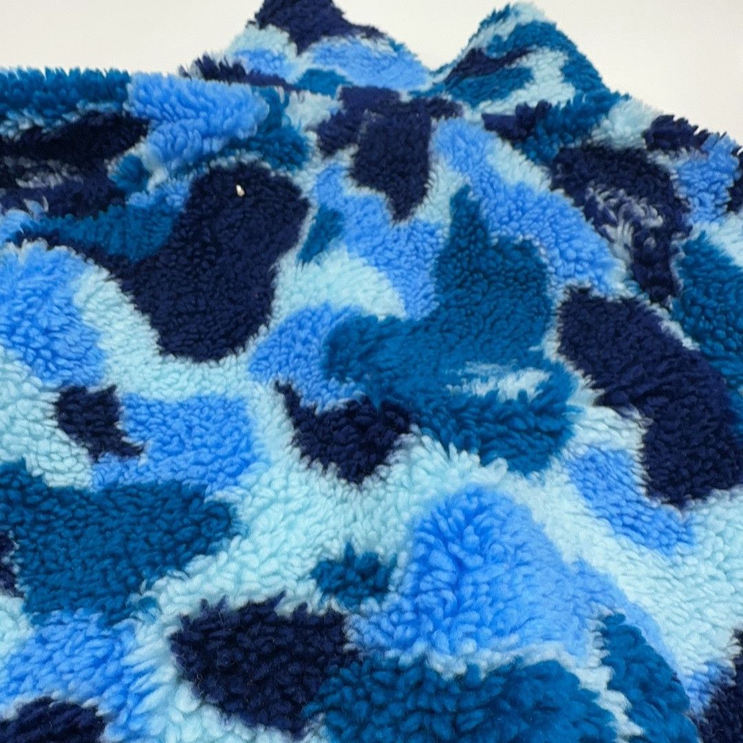 Bape A Bathing Ape Blue ABC Camo Fleece Jacket Size M Size US M / EU 48-50 / 2 - 5 Thumbnail