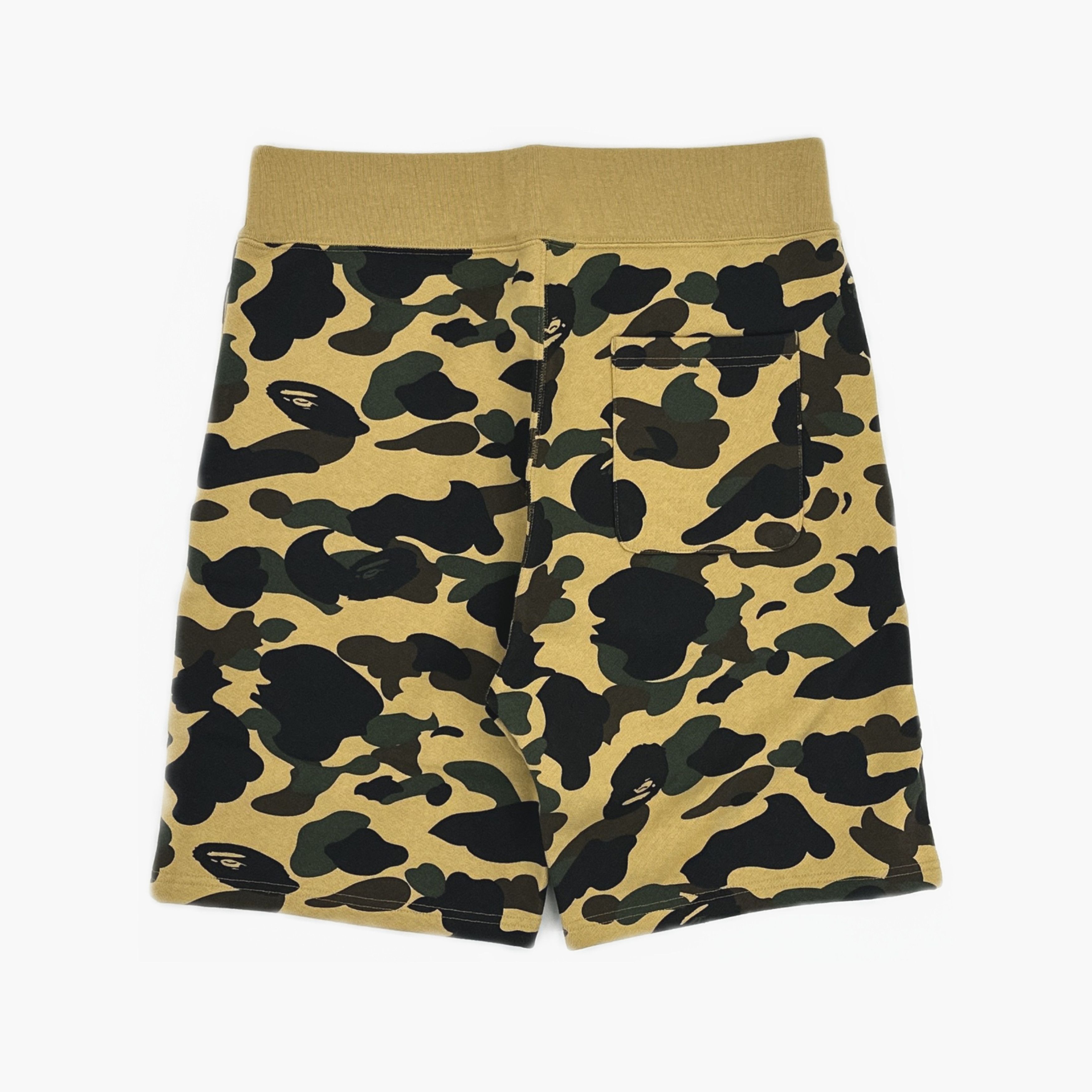 Bape A Bathing Ape Yellow Camo Shark Shorts Size L Size US 34 / EU 50 - 2 Thumbnail