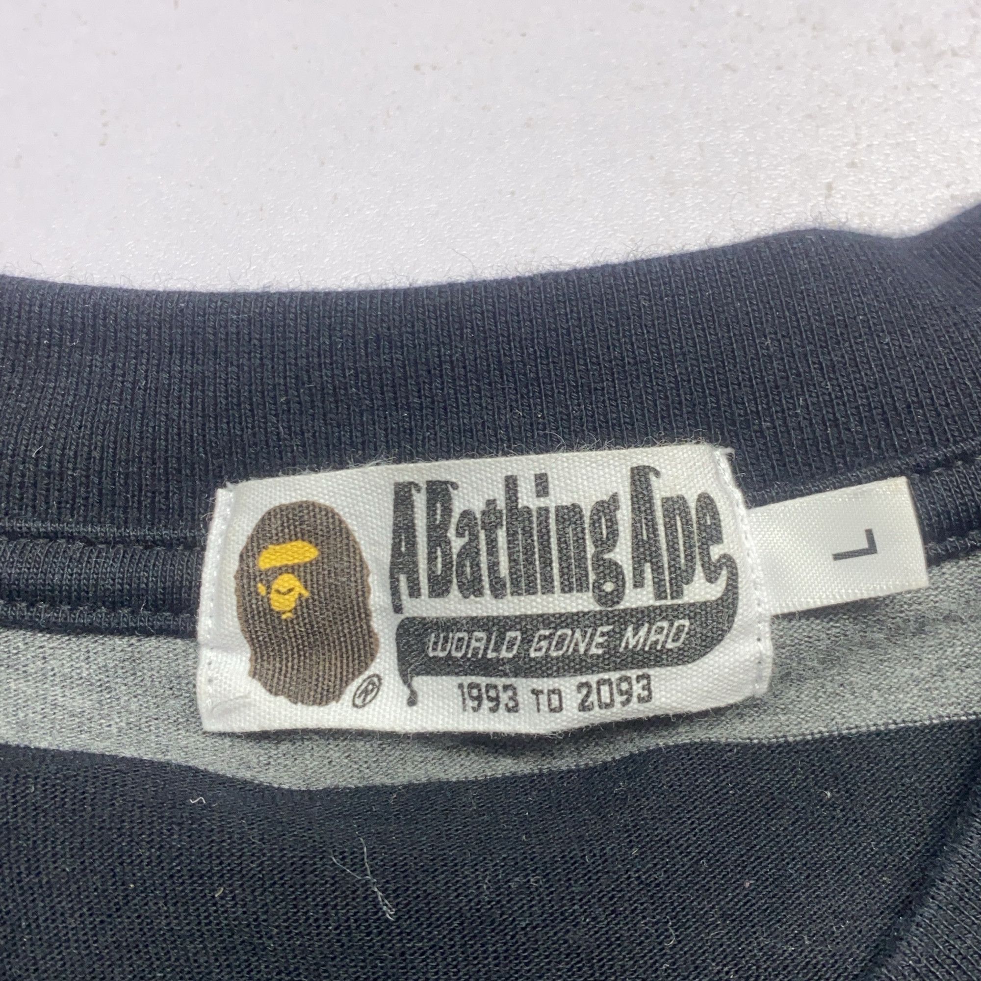Bape A Bathing Ape Striped Graphic Long Sleeve T-Shirt Size L Size US L / EU 52-54 / 3 - 5 Thumbnail