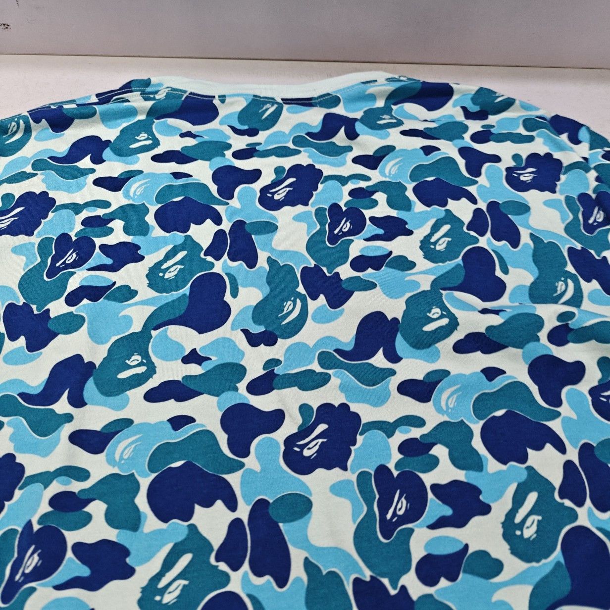 Bape A Bathing Ape Blue Camo Logo T-Shirt Size XXL Size US XXL / EU 58 / 5 - 7 Thumbnail
