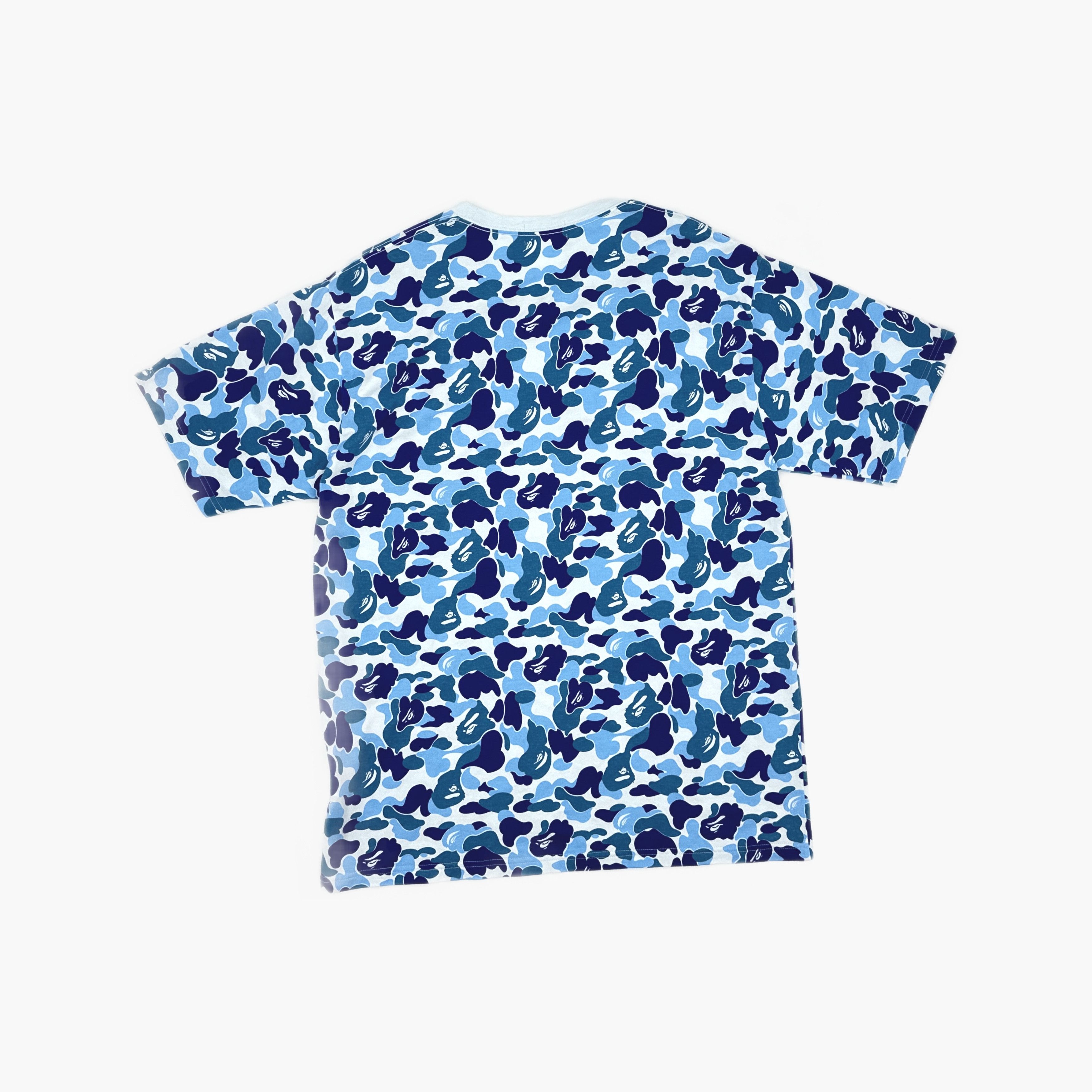 Bape A Bathing Ape Blue Camo Logo T-Shirt Size XXL Size US XXL / EU 58 / 5 - 2 Thumbnail