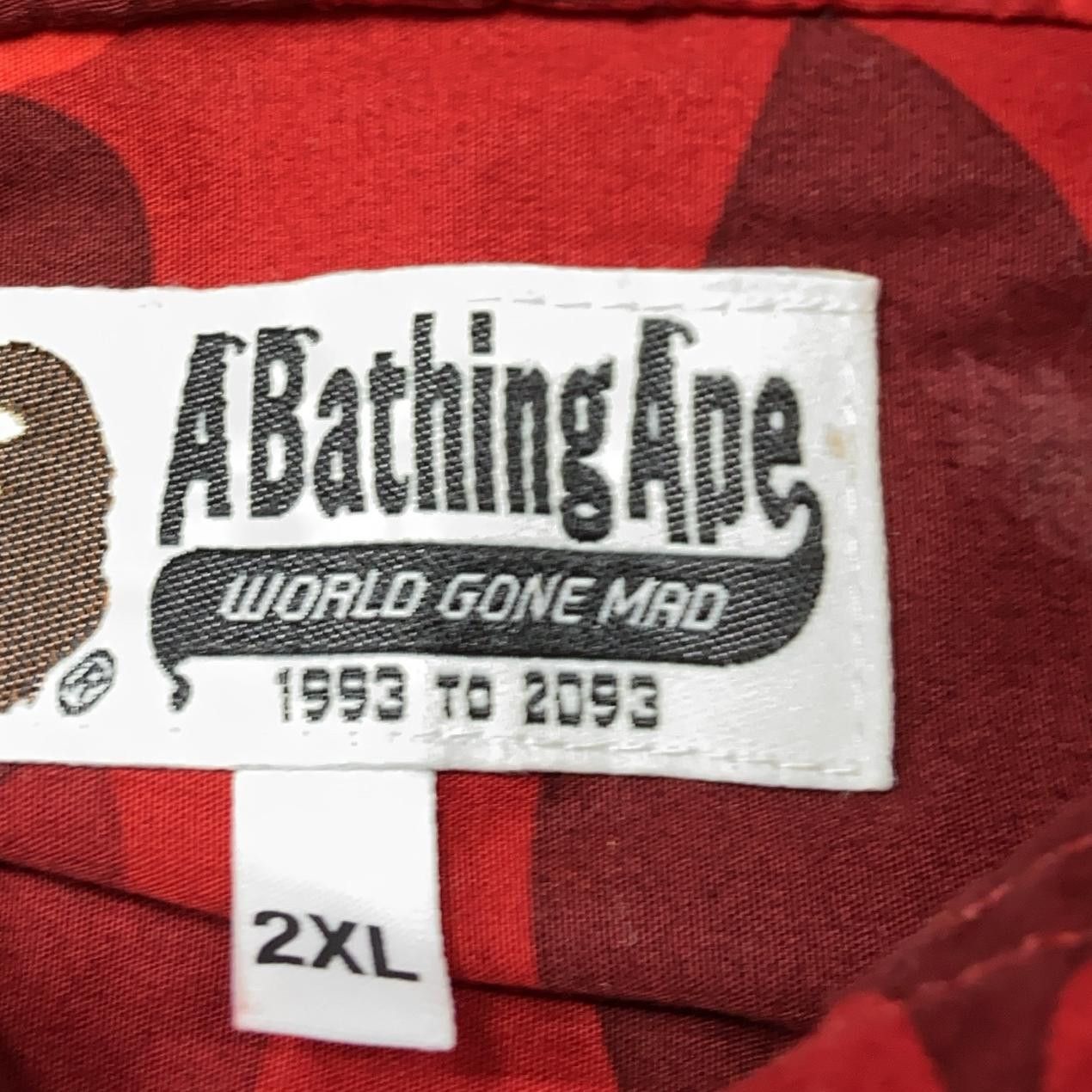 Bape A BATHING APE Red Camo Graphic Hooded Jacket Size XXL Size US XXL / EU 58 / 5 - 8 Thumbnail
