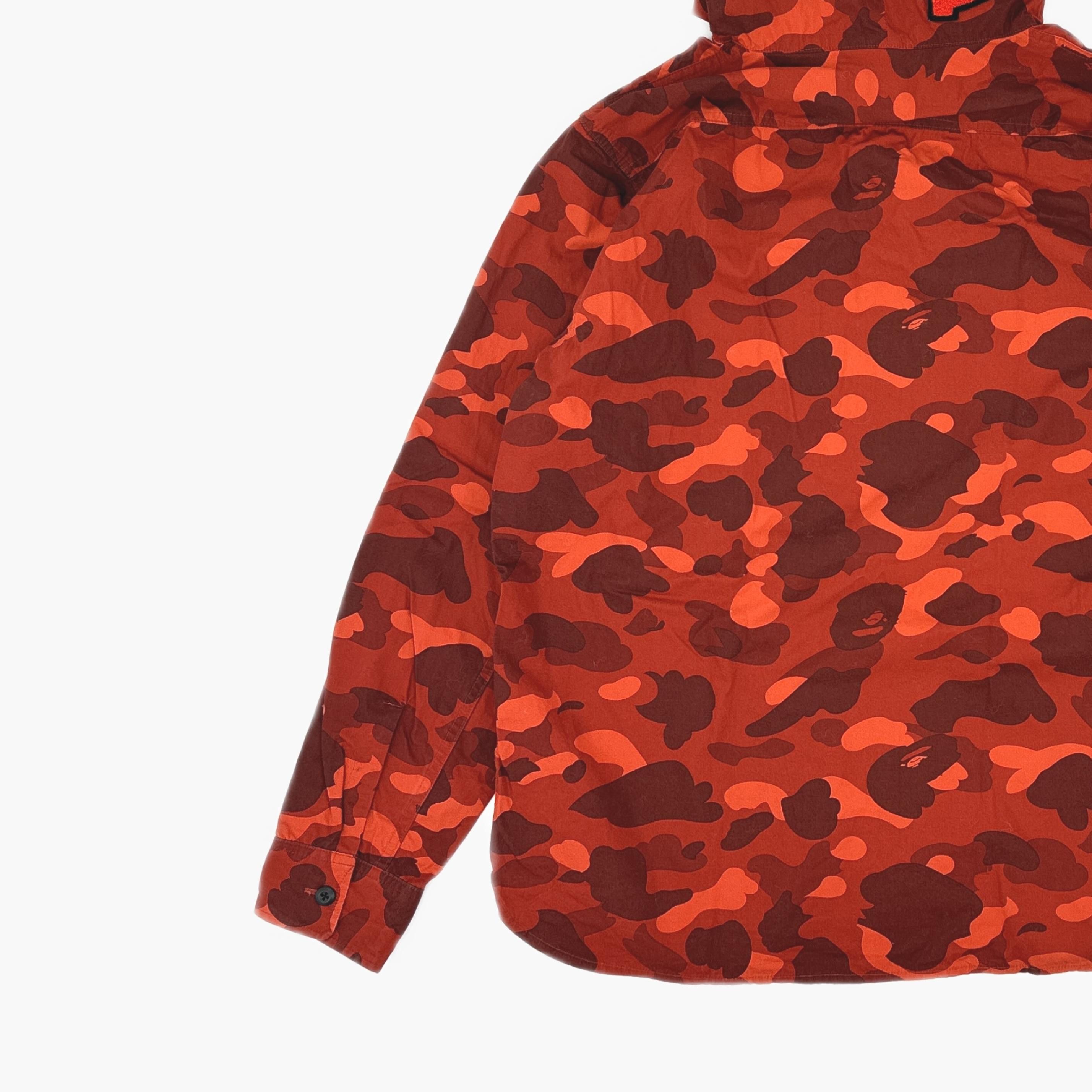 Bape A BATHING APE Red Camo Graphic Hooded Jacket Size XXL Size US XXL / EU 58 / 5 - 4 Thumbnail