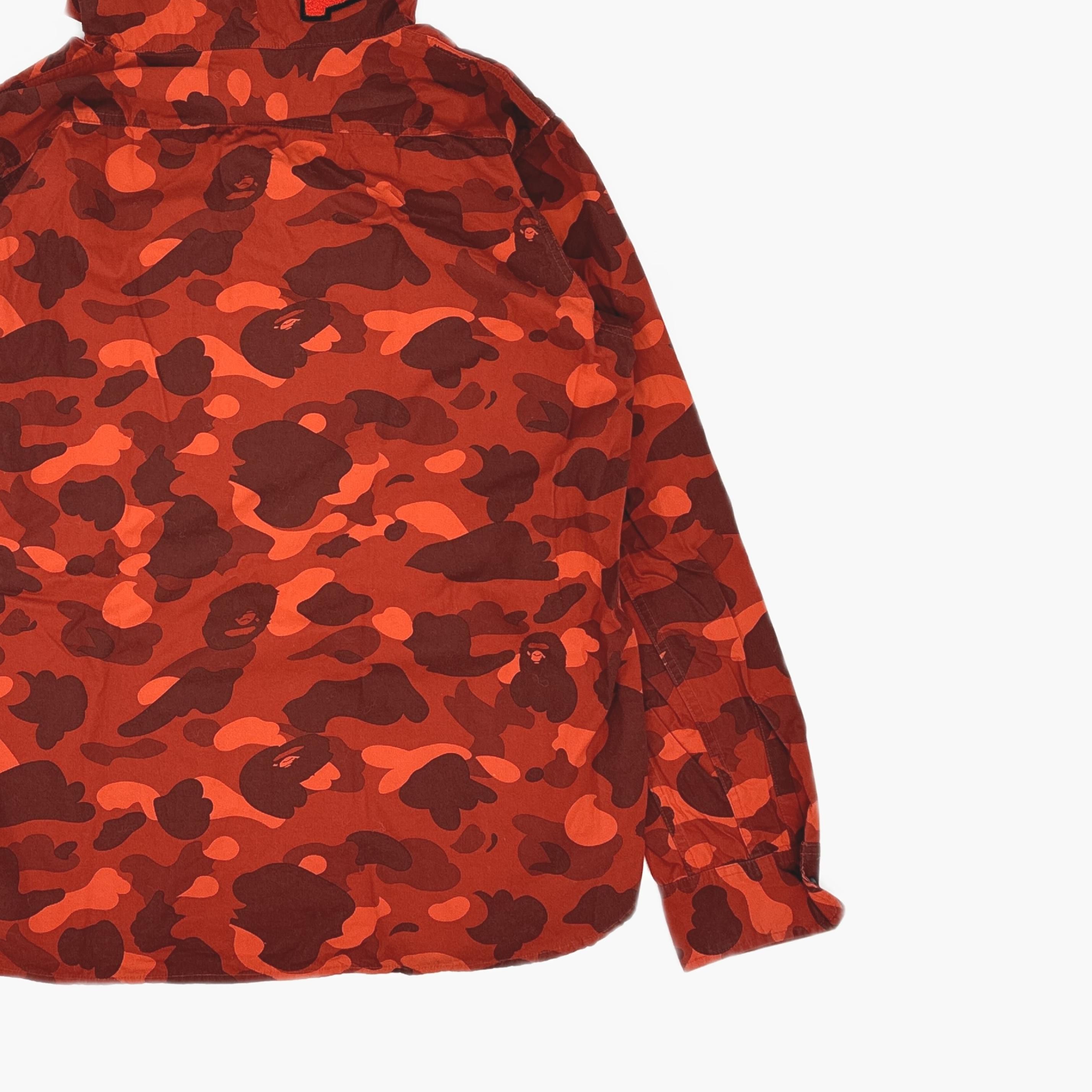 Bape A BATHING APE Red Camo Graphic Hooded Jacket Size XXL Size US XXL / EU 58 / 5 - 5 Thumbnail