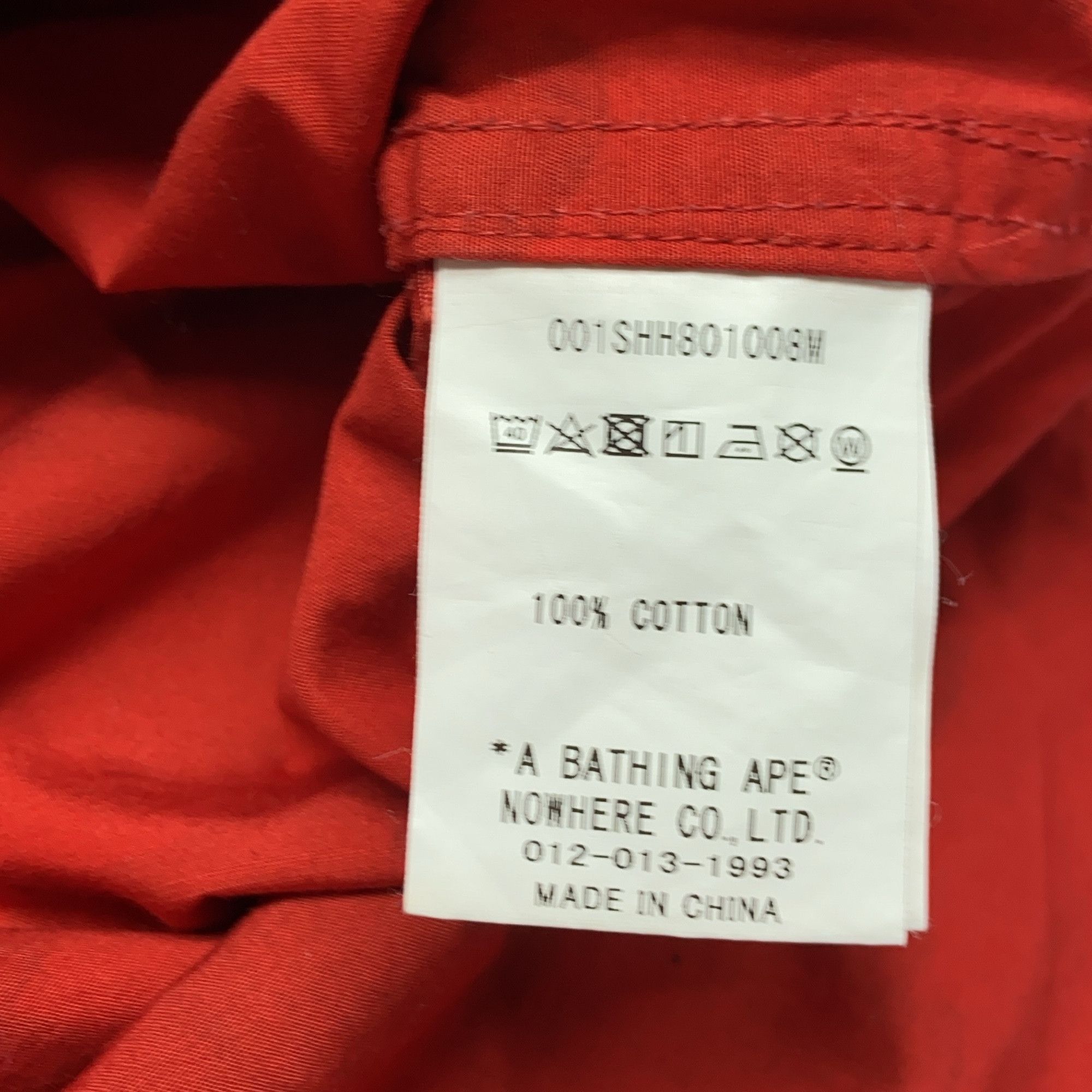 Bape A BATHING APE Red Camo Graphic Hooded Jacket Size XXL Size US XXL / EU 58 / 5 - 10 Thumbnail