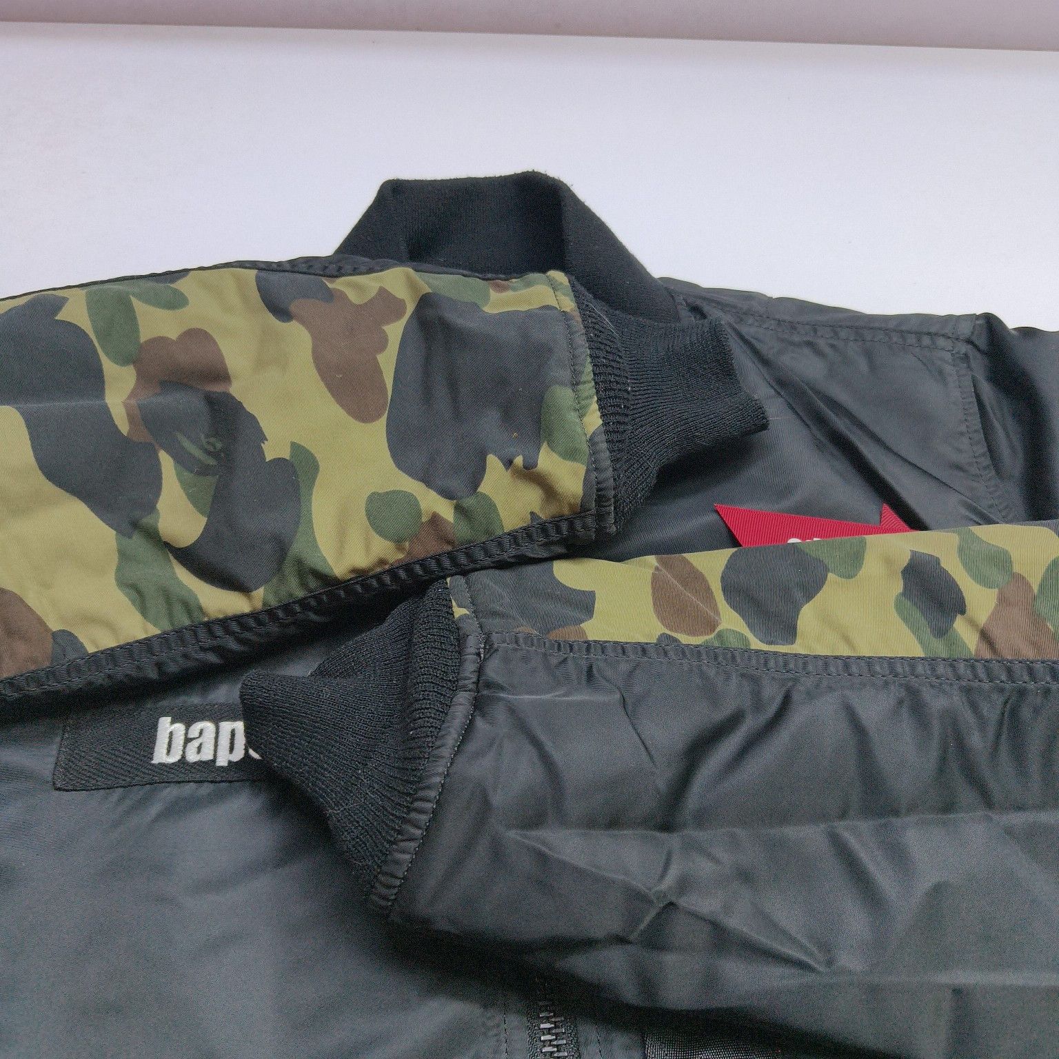 Bape A BATHING APE x Alpha Industries Camo Bomber Jacket L Size US L / EU 52-54 / 3 - 10 Thumbnail