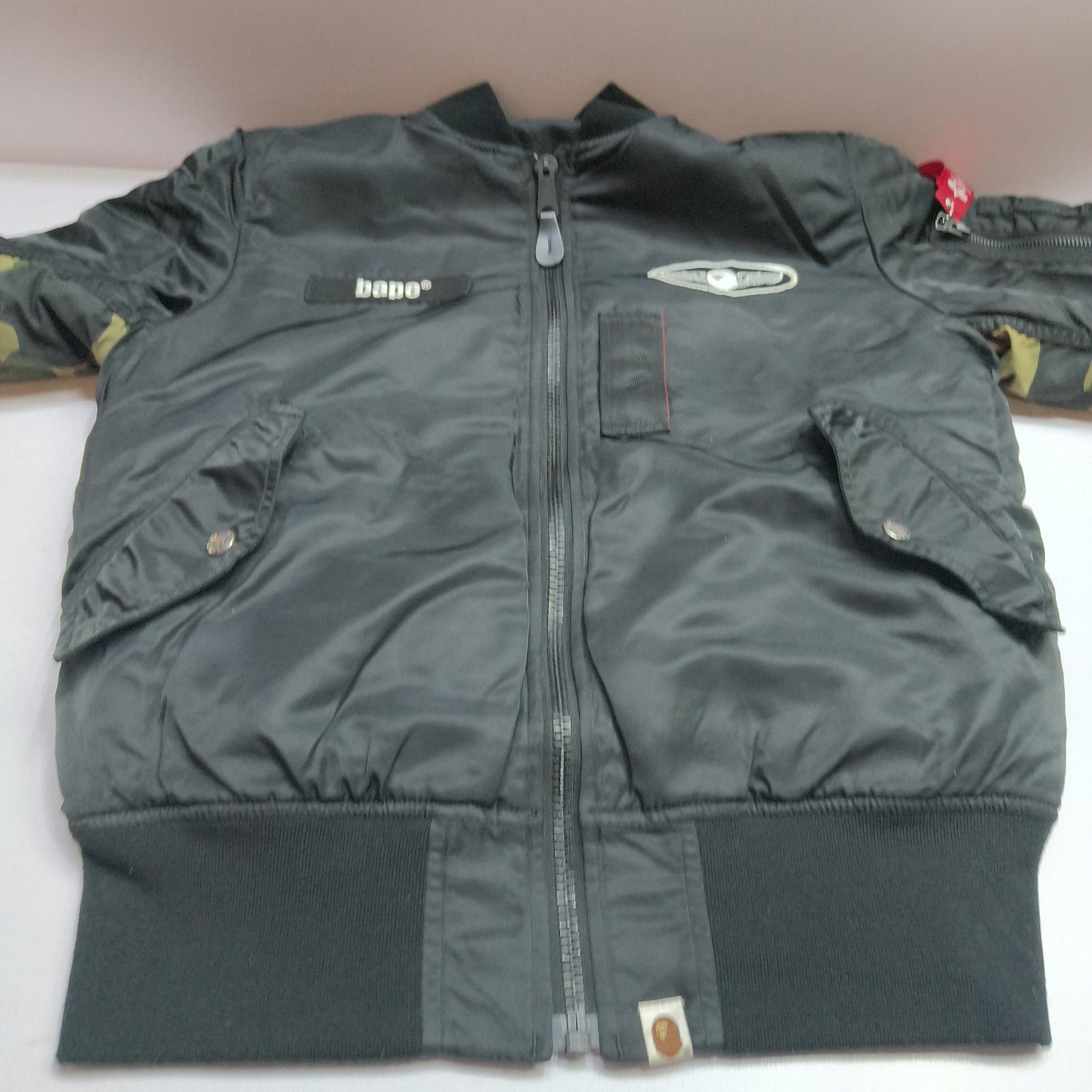 Bape A BATHING APE x Alpha Industries Camo Bomber Jacket L Size US L / EU 52-54 / 3 - 12 Thumbnail