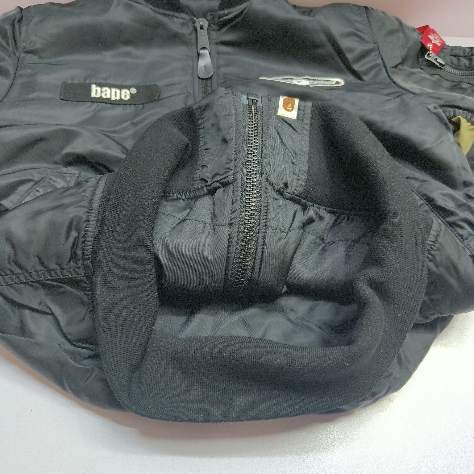Bape A BATHING APE x Alpha Industries Camo Bomber Jacket L Size US L / EU 52-54 / 3 - 13 Thumbnail