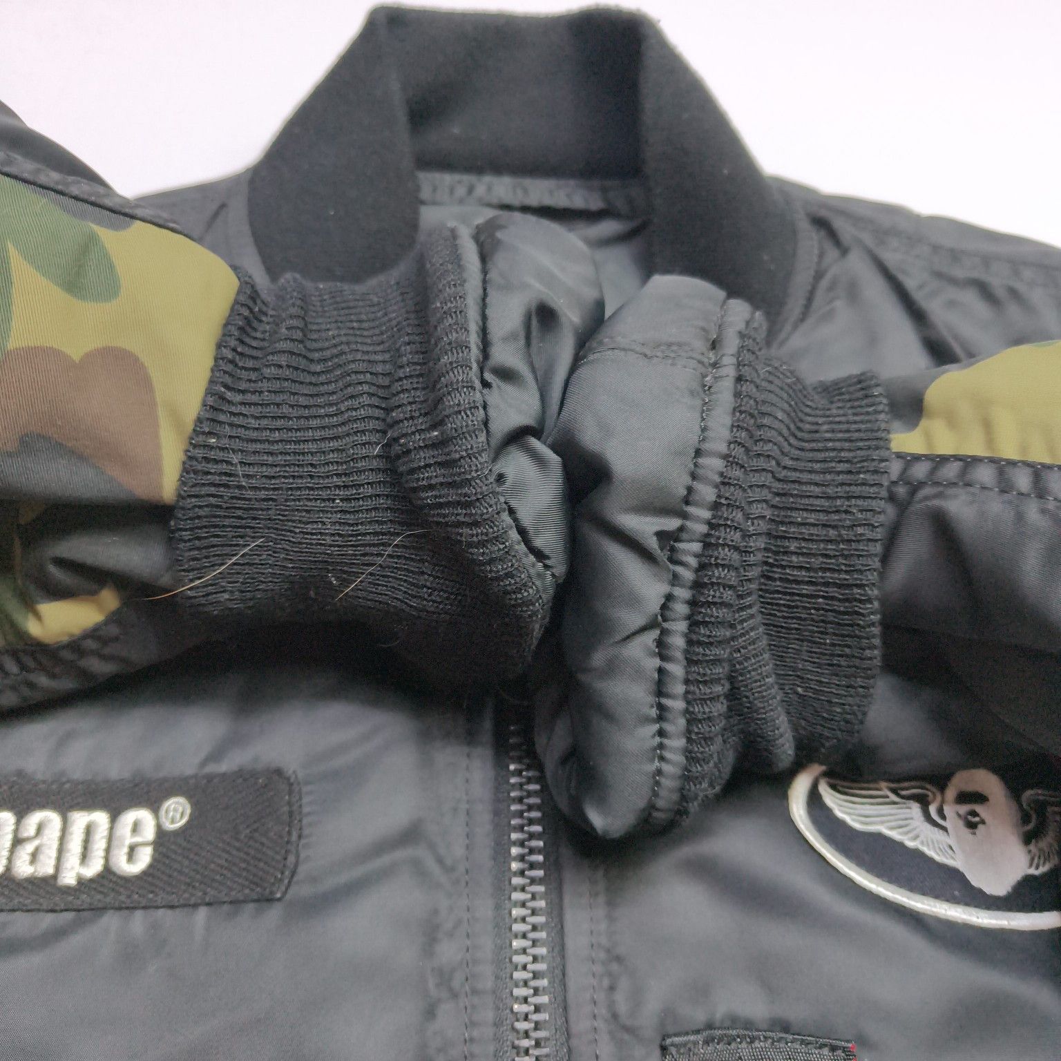 Bape A BATHING APE x Alpha Industries Camo Bomber Jacket L Size US L / EU 52-54 / 3 - 11 Thumbnail