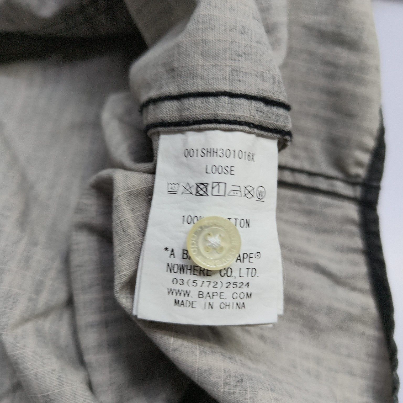 Bape A Bathing APE Ape Shall Never Kill Ape Button Up Shirt XL Size US XL / EU 56 / 4 - 4 Thumbnail