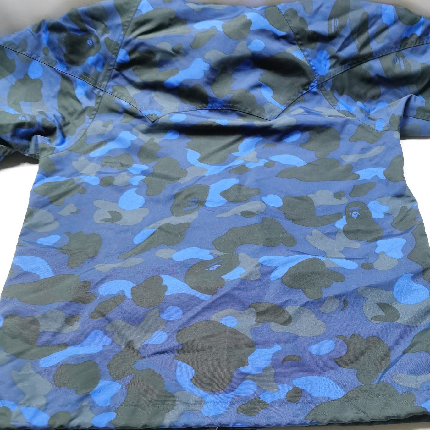 Bape A Bathing Ape Blue Camo Shark WGM Hooded Jacket Size M Size US M / EU 48-50 / 2 - 16 Thumbnail