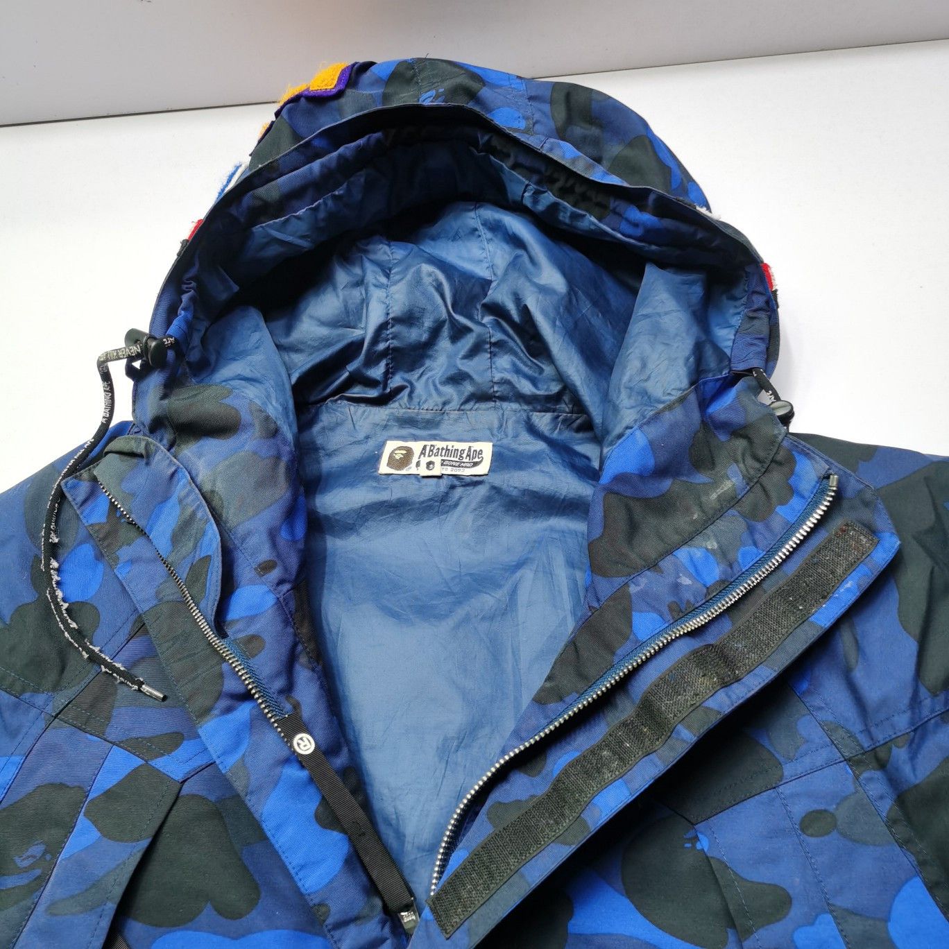 Bape A Bathing Ape Blue Camo Shark WGM Hooded Jacket Size M Size US M / EU 48-50 / 2 - 8 Thumbnail