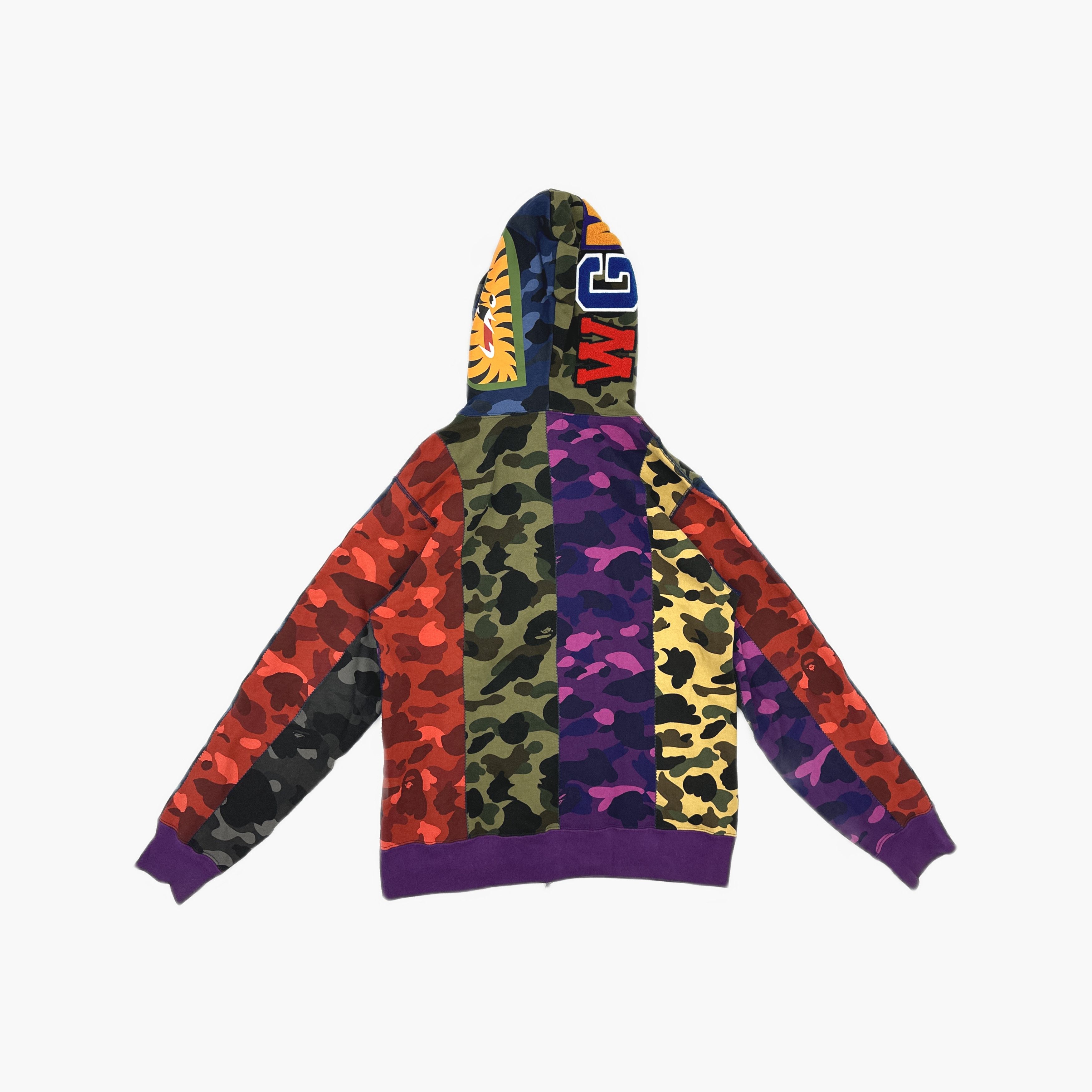 Bape A Bathing Ape Patchwork Shark Hoodie XL Size US XL / EU 56 / 4 - 2 Thumbnail