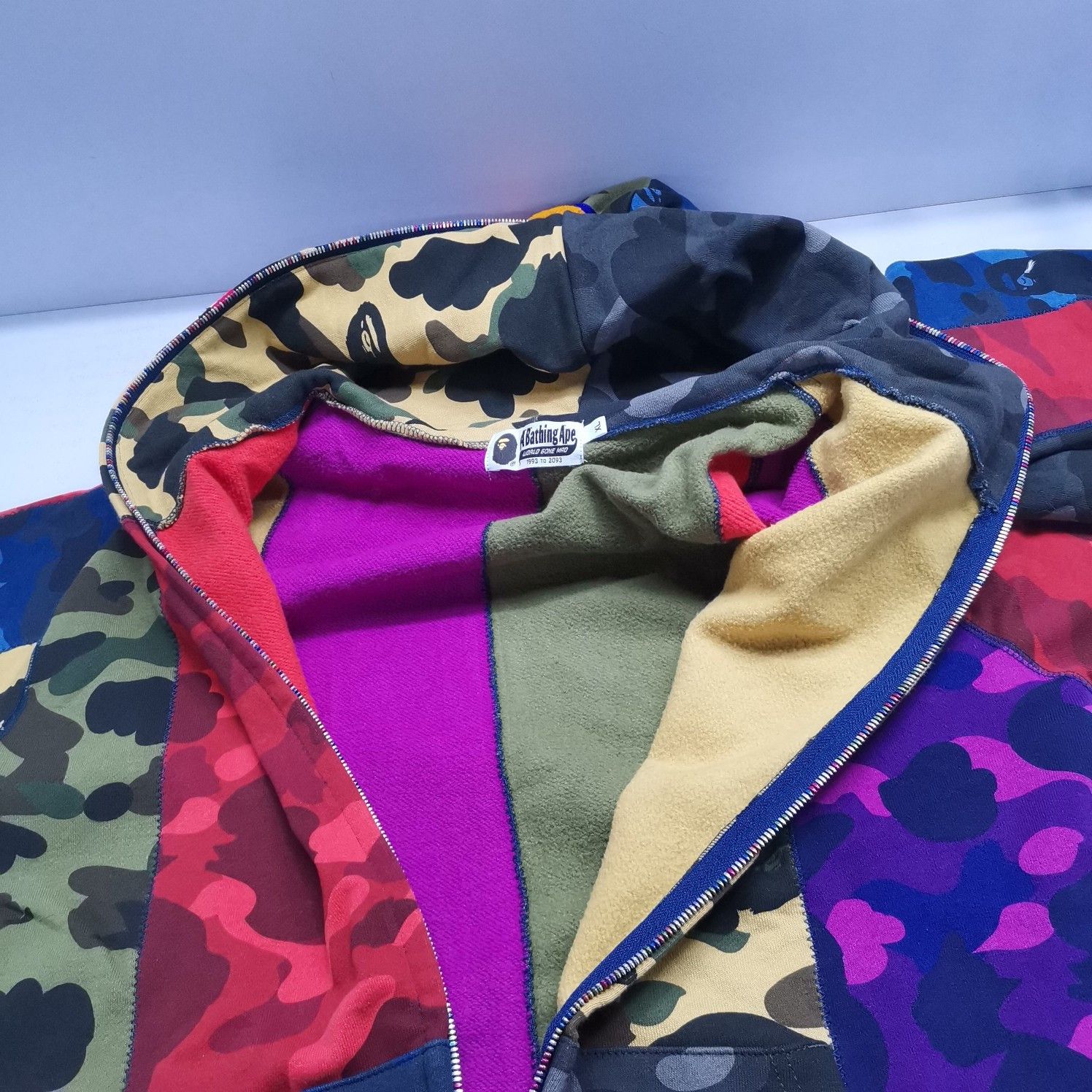 Bape A Bathing Ape Patchwork Shark Hoodie XL Size US XL / EU 56 / 4 - 8 Thumbnail
