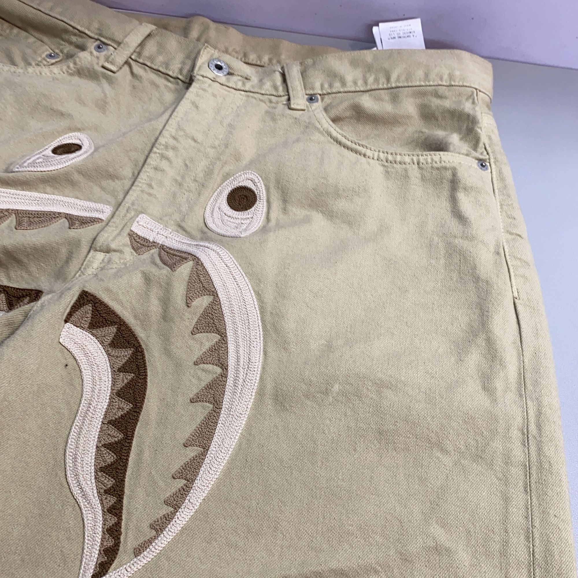Bape A BATHING APE City Tough Denim Shorts Beige Size XL Size US 36 / EU 52 - 6 Thumbnail