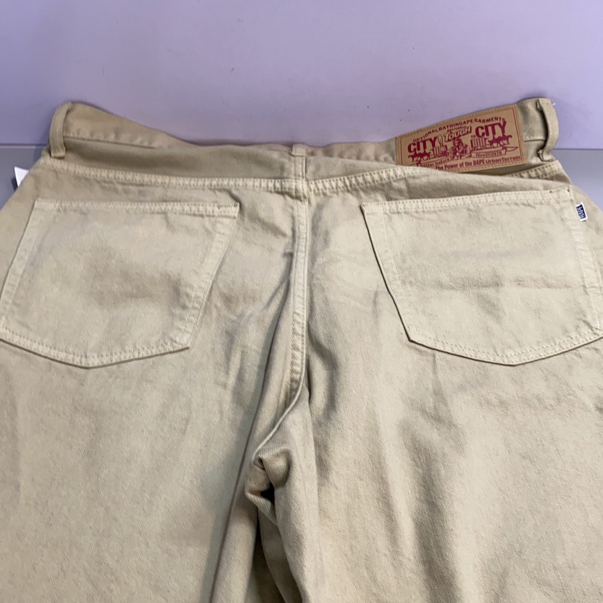 Bape A BATHING APE City Tough Denim Shorts Beige Size XL Size US 36 / EU 52 - 7 Thumbnail