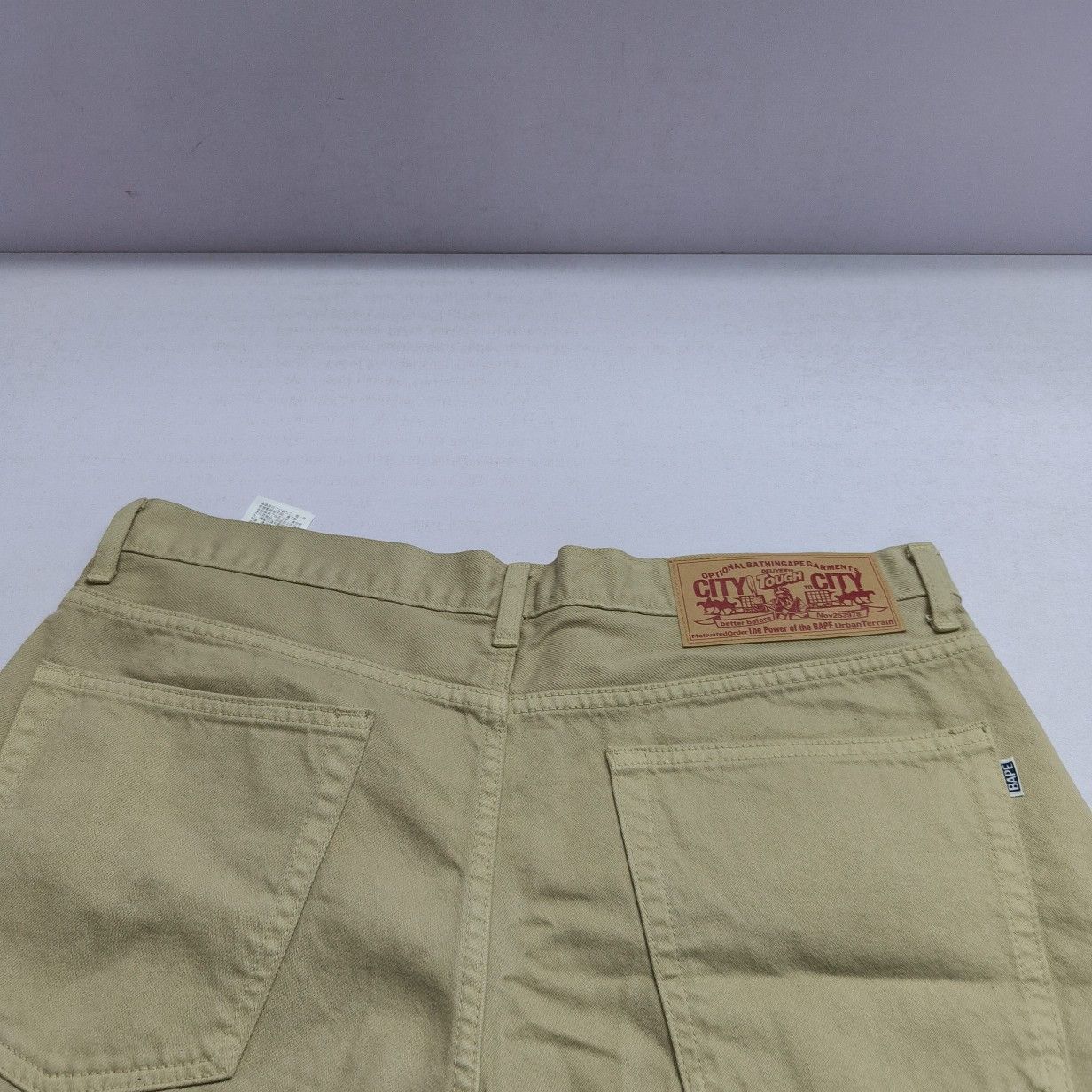 Bape A BATHING APE City Tough Denim Shorts Beige Size XL Size US 36 / EU 52 - 5 Thumbnail