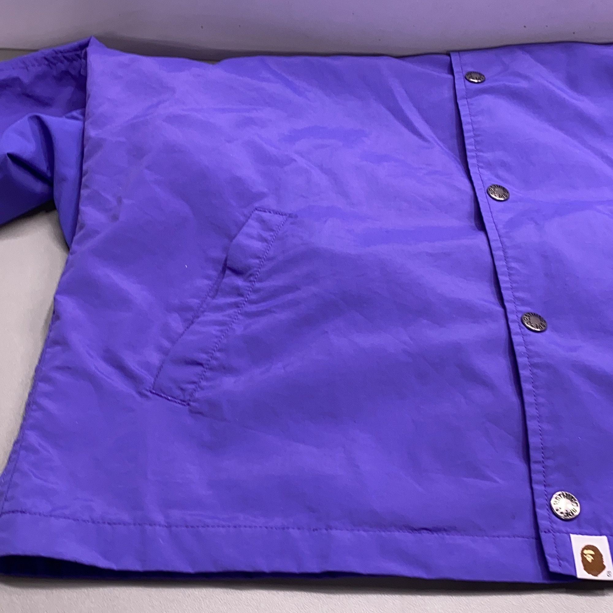 Bape A Bathing Ape Camo Logo Coach Jacket Size L Size US L / EU 52-54 / 3 - 15 Thumbnail
