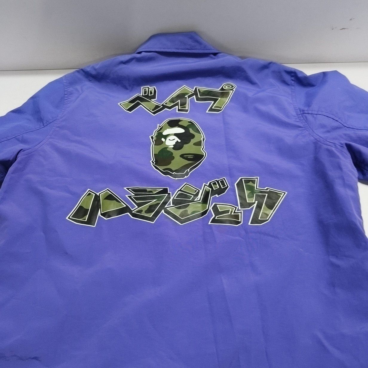 Bape A Bathing Ape Camo Logo Coach Jacket Size L Size US L / EU 52-54 / 3 - 6 Thumbnail