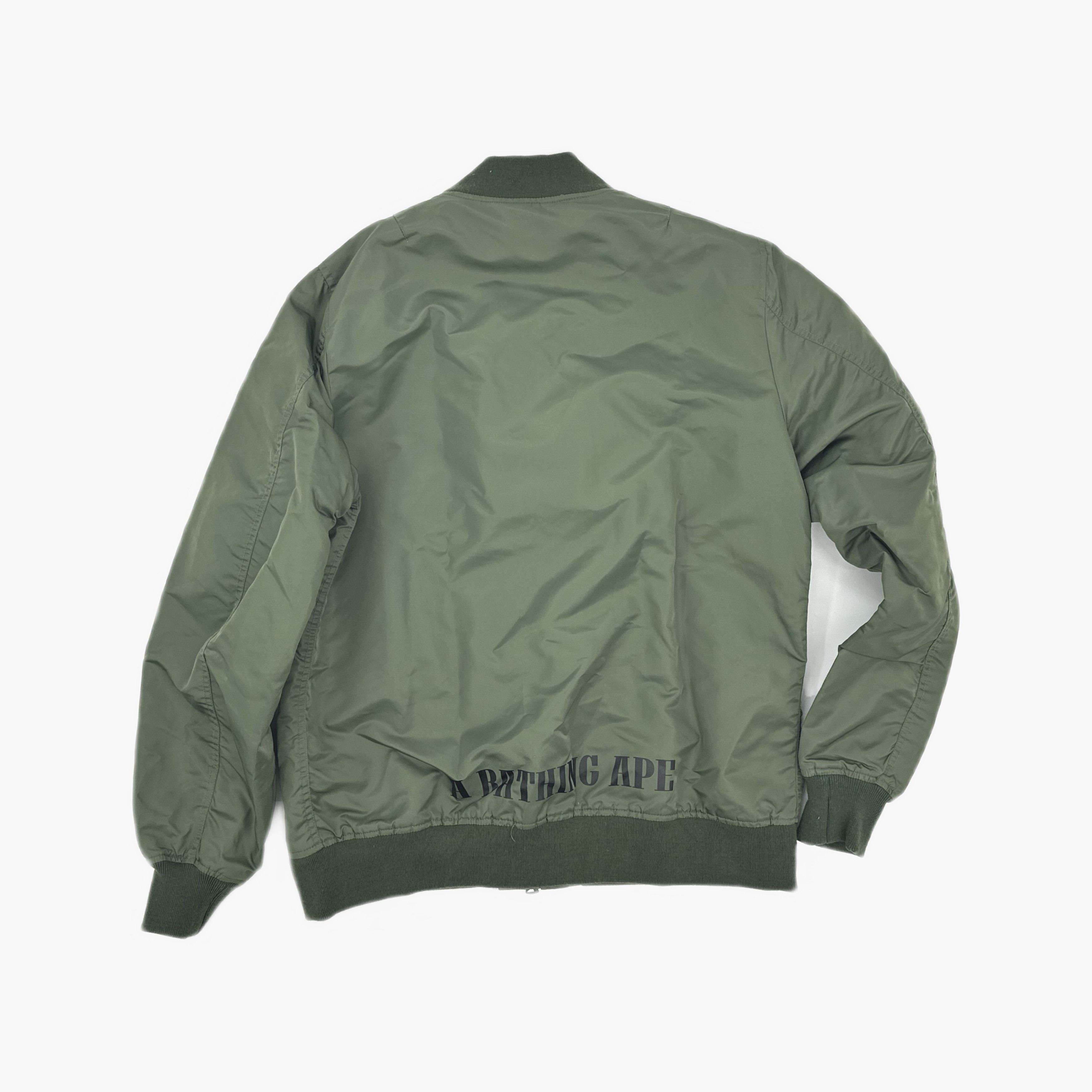 Bape A Bathing Ape Logo Bomber Jacket Size XL Size US XL / EU 56 / 4 - 2 Thumbnail