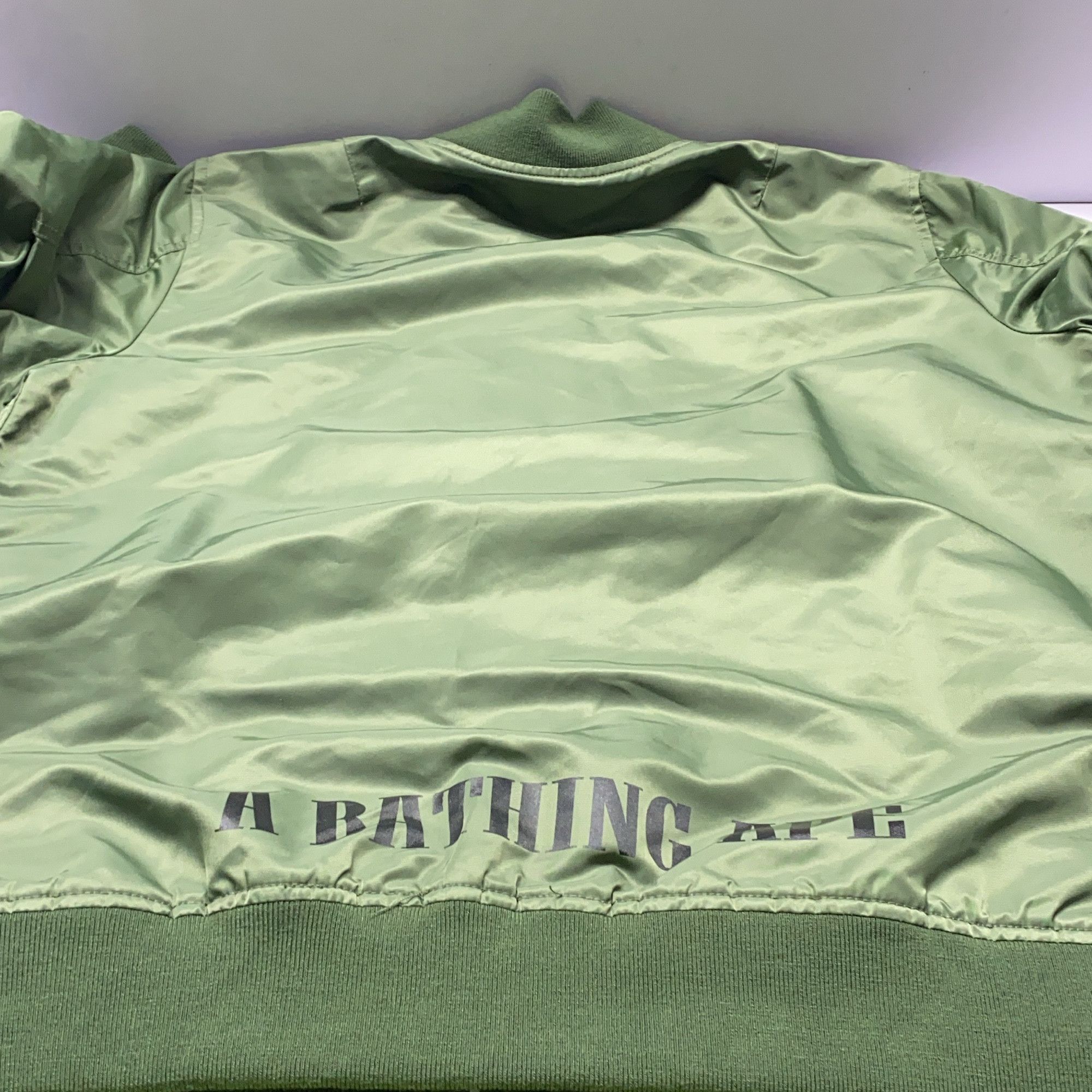Bape A Bathing Ape Logo Bomber Jacket Size XL Size US XL / EU 56 / 4 - 12 Thumbnail