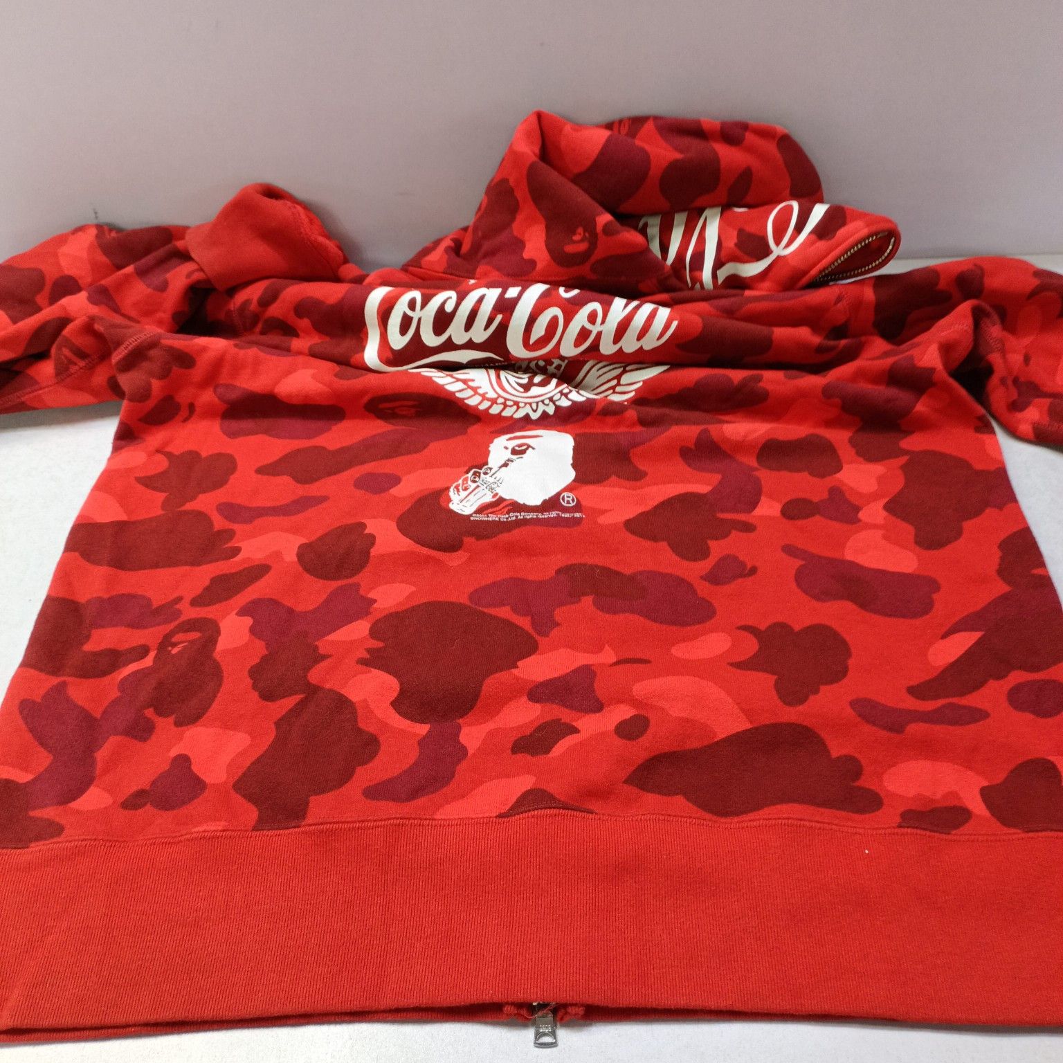 Bape A Bathing Ape x Coca-Cola Camo Zip Hoodie XL Size US XL / EU 56 / 4 - 12 Thumbnail