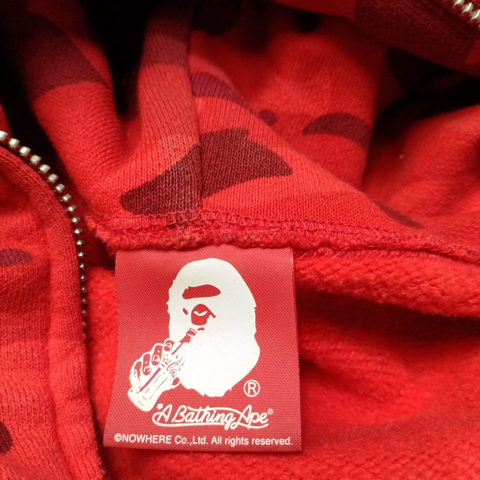 Bape A Bathing Ape x Coca-Cola Camo Zip Hoodie XL Size US XL / EU 56 / 4 - 3 Thumbnail