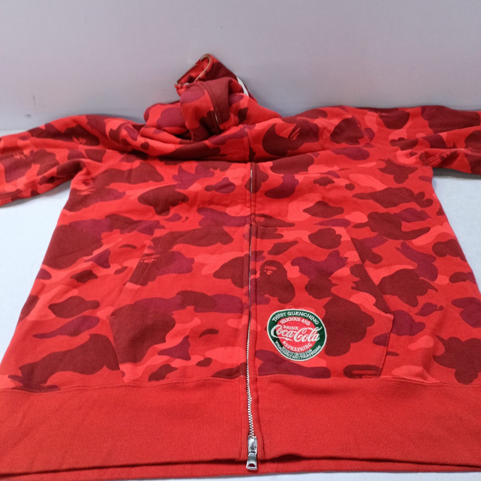 Bape A Bathing Ape x Coca-Cola Camo Zip Hoodie XL Size US XL / EU 56 / 4 - 10 Thumbnail