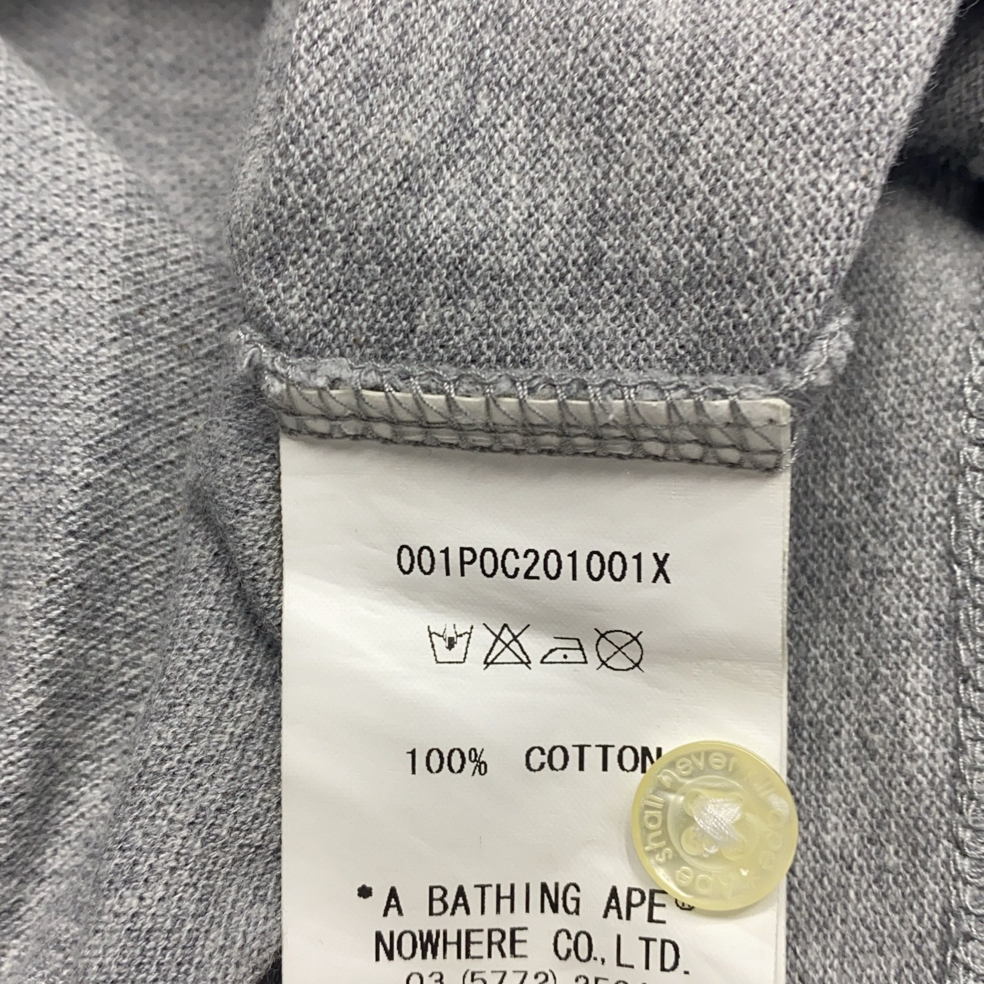 Bape A BATHING APE Gold Ape Head Polo Shirt Size L Size US L / EU 52-54 / 3 - 5 Thumbnail