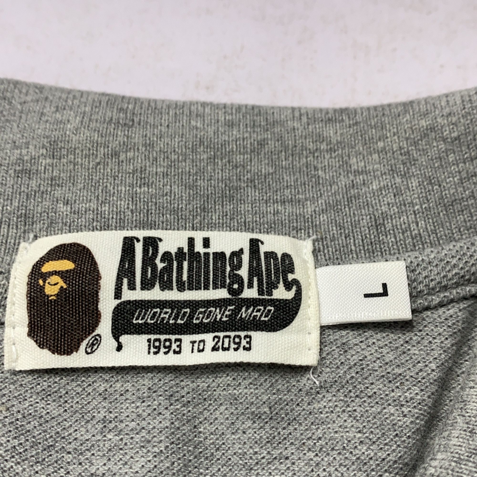Bape A BATHING APE Gold Ape Head Polo Shirt Size L Size US L / EU 52-54 / 3 - 3 Thumbnail