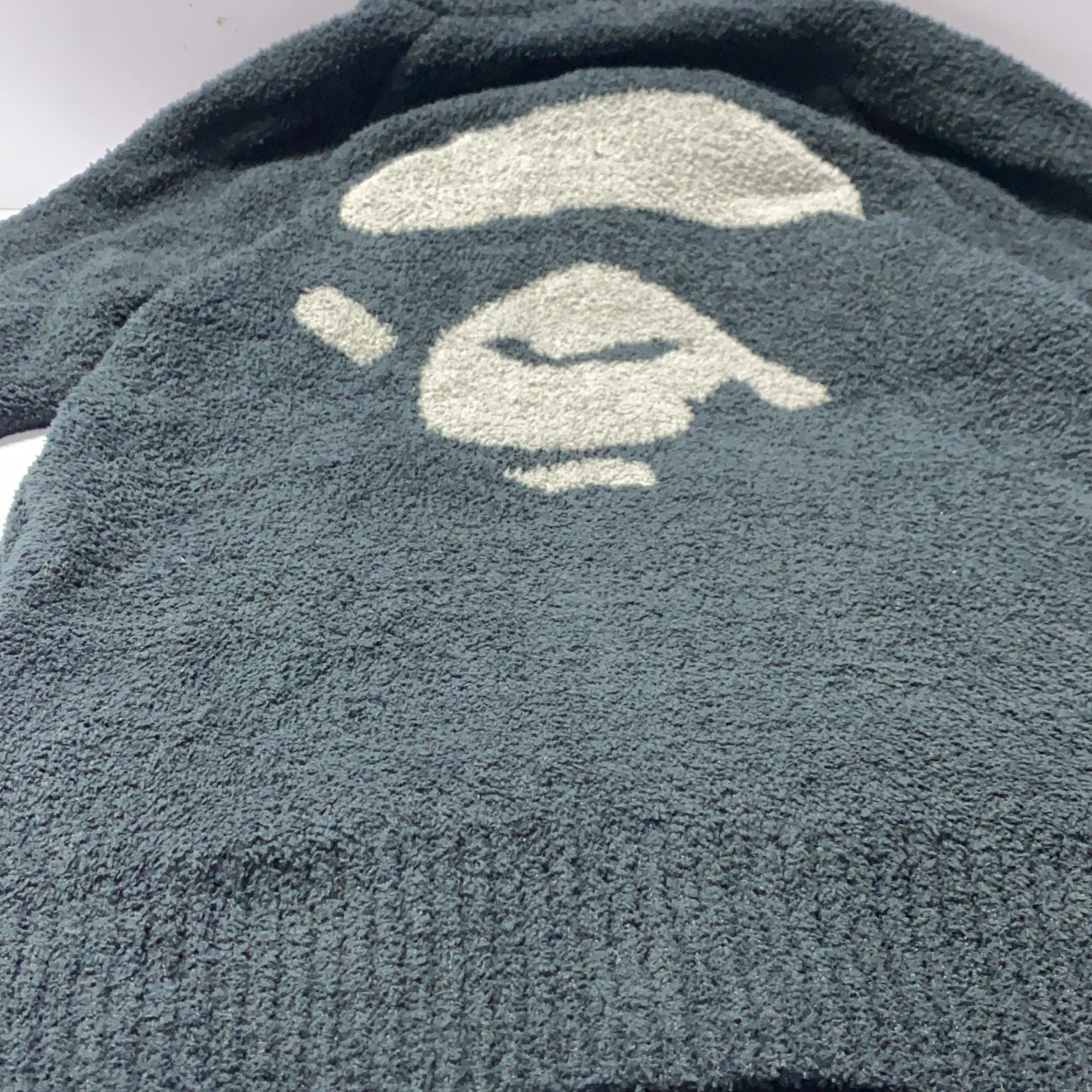 Bape A Bathing Ape Sherpa Zip Up Hoodie Size L Size US L / EU 52-54 / 3 - 13 Thumbnail