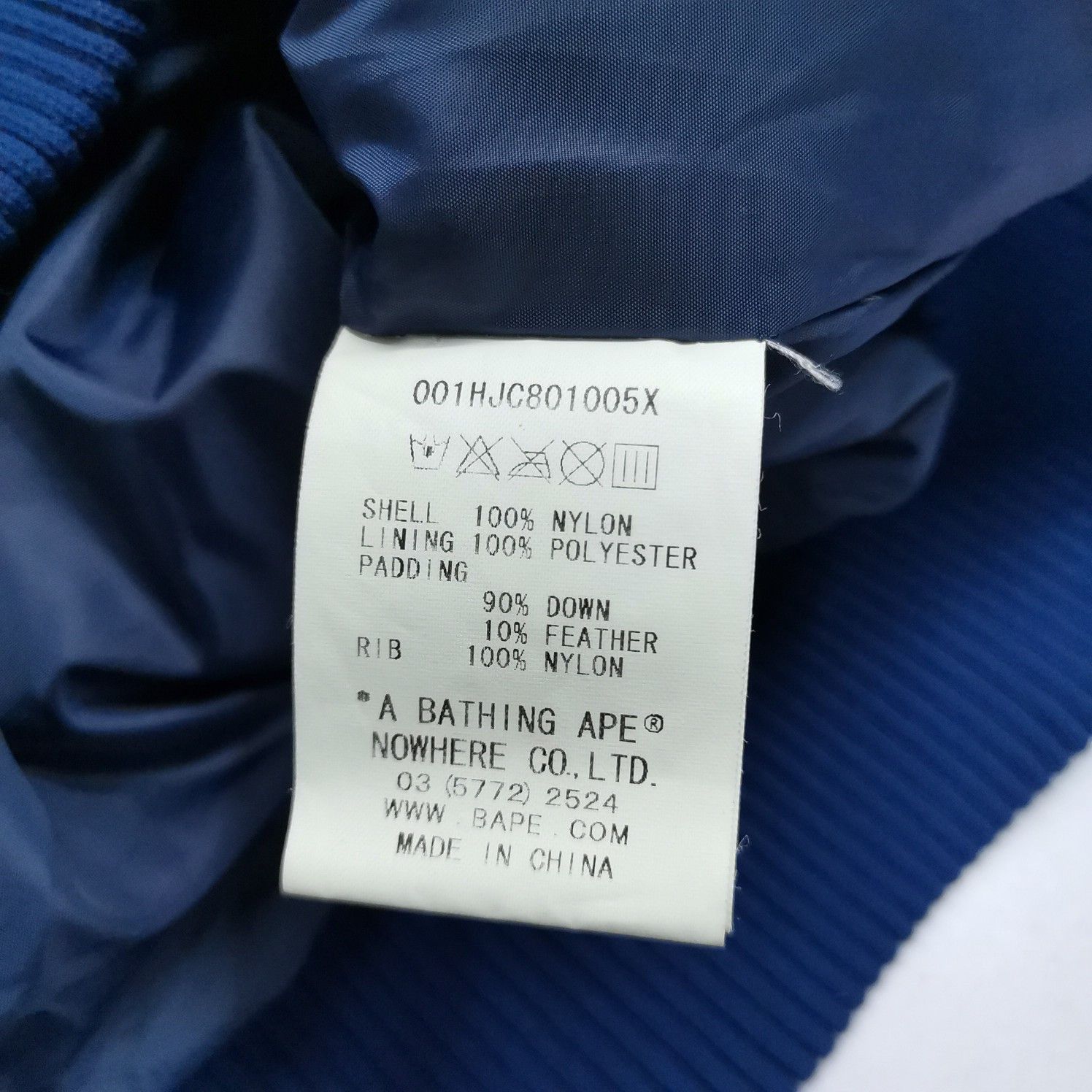 Bape A Bathing Ape Blue Camo Shark Down Jacket Size L Size US L / EU 52-54 / 3 - 4 Thumbnail