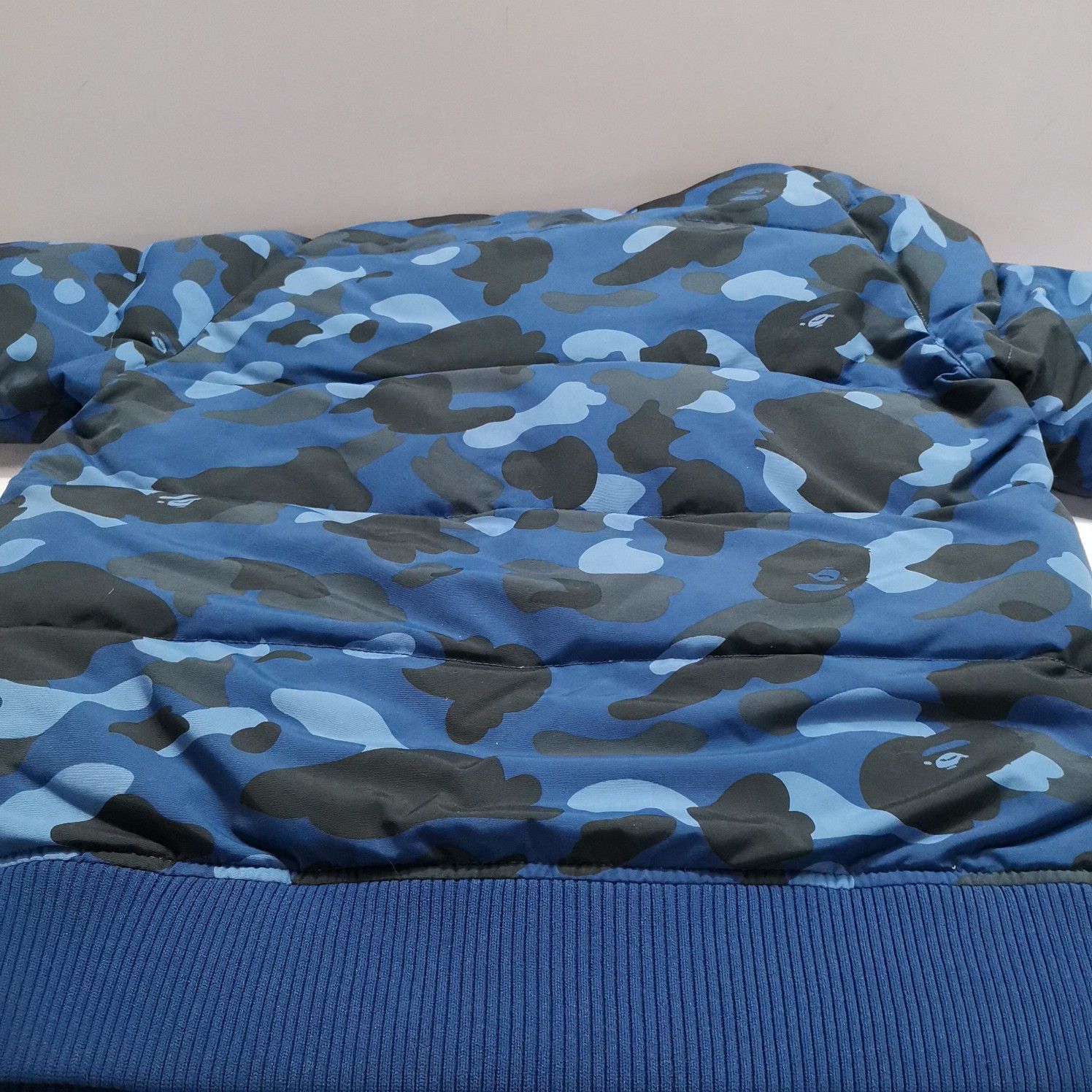 Bape A Bathing Ape Blue Camo Shark Down Jacket Size L Size US L / EU 52-54 / 3 - 12 Thumbnail