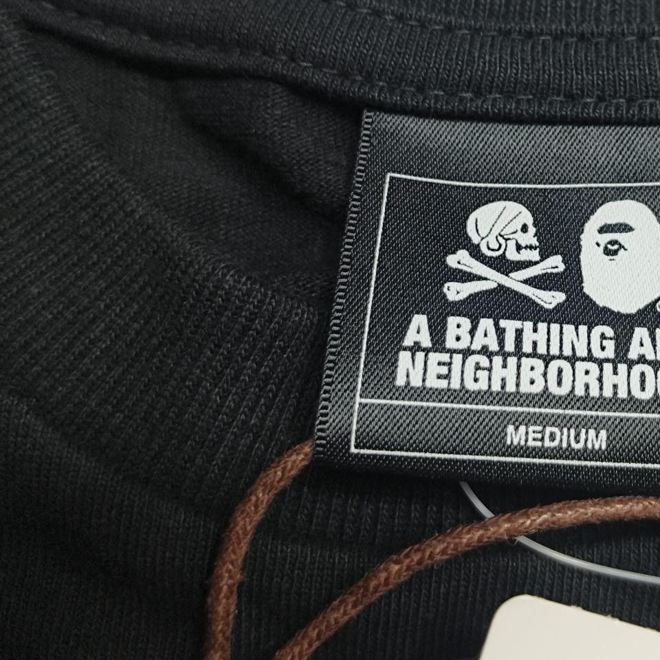 Bape A BATHING APE x NEIGHBORHOOD Logo T-Shirt Size M Size US M / EU 48-50 / 2 - 7 Thumbnail