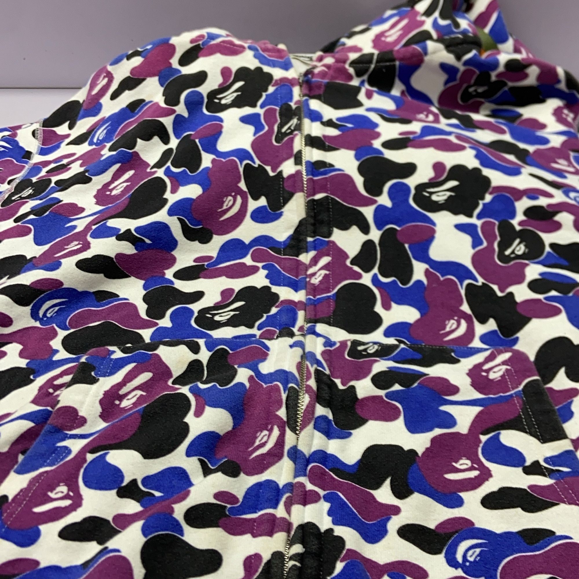 Bape A BATHING APE Shark Camo Full Zip Hoodie Size XL Size US XL / EU 56 / 4 - 13 Thumbnail