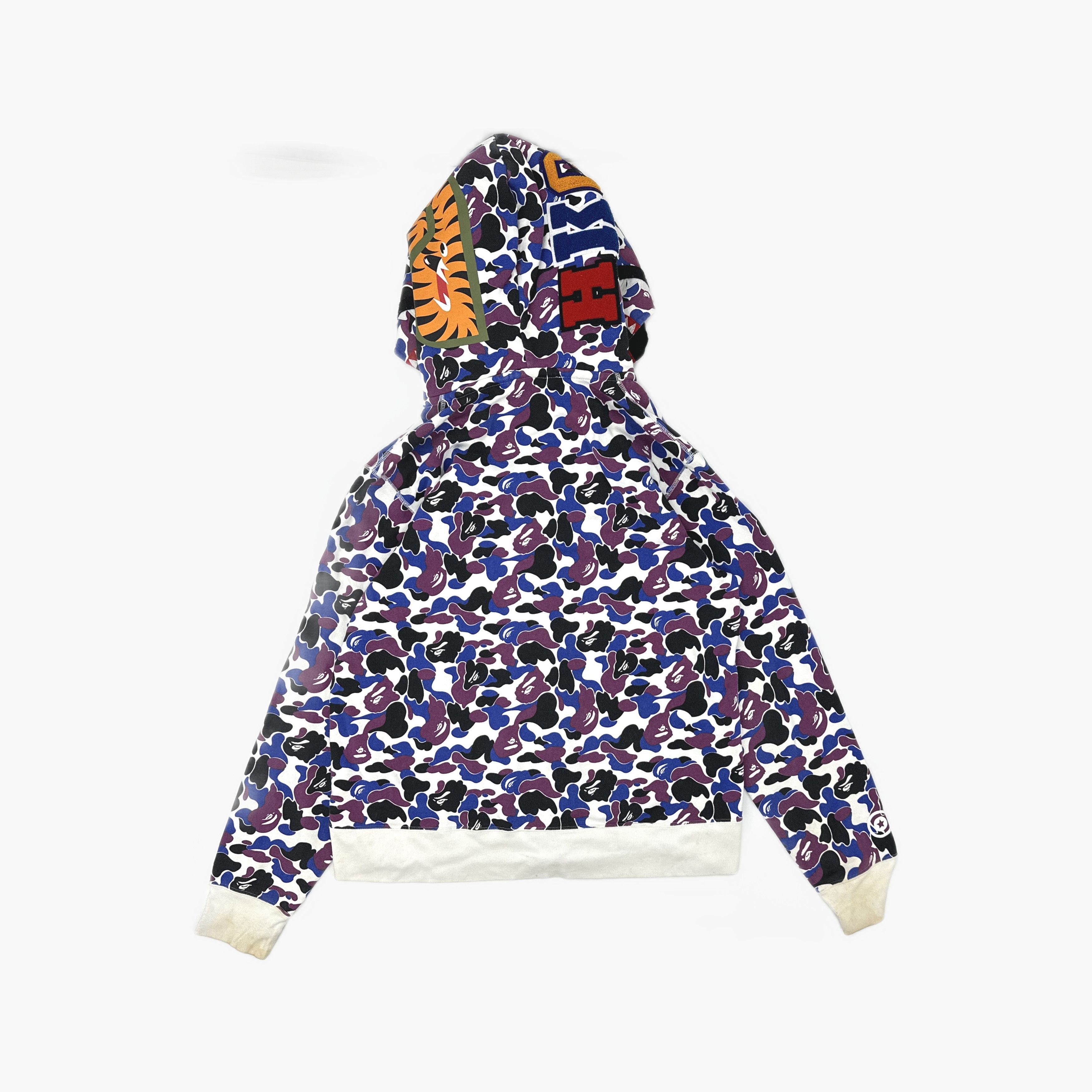 Bape A BATHING APE Shark Camo Full Zip Hoodie Size XL Size US XL / EU 56 / 4 - 2 Thumbnail