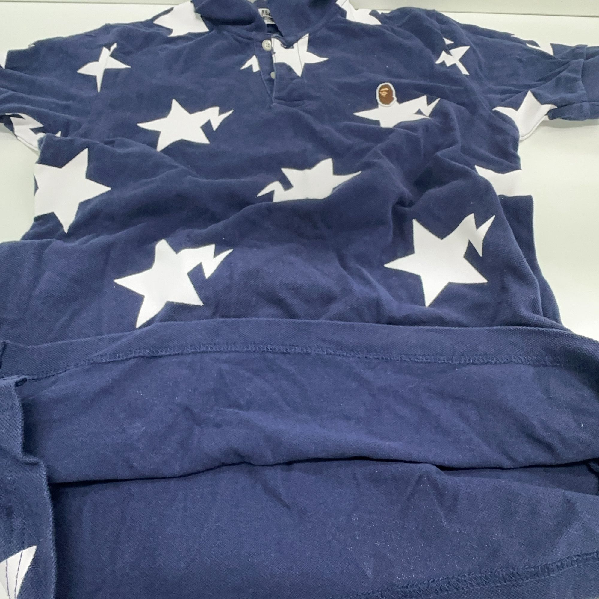 Bape A Bathing Ape Star Print Polo Shirt Size S Size US S / EU 44-46 / 1 - 6 Thumbnail