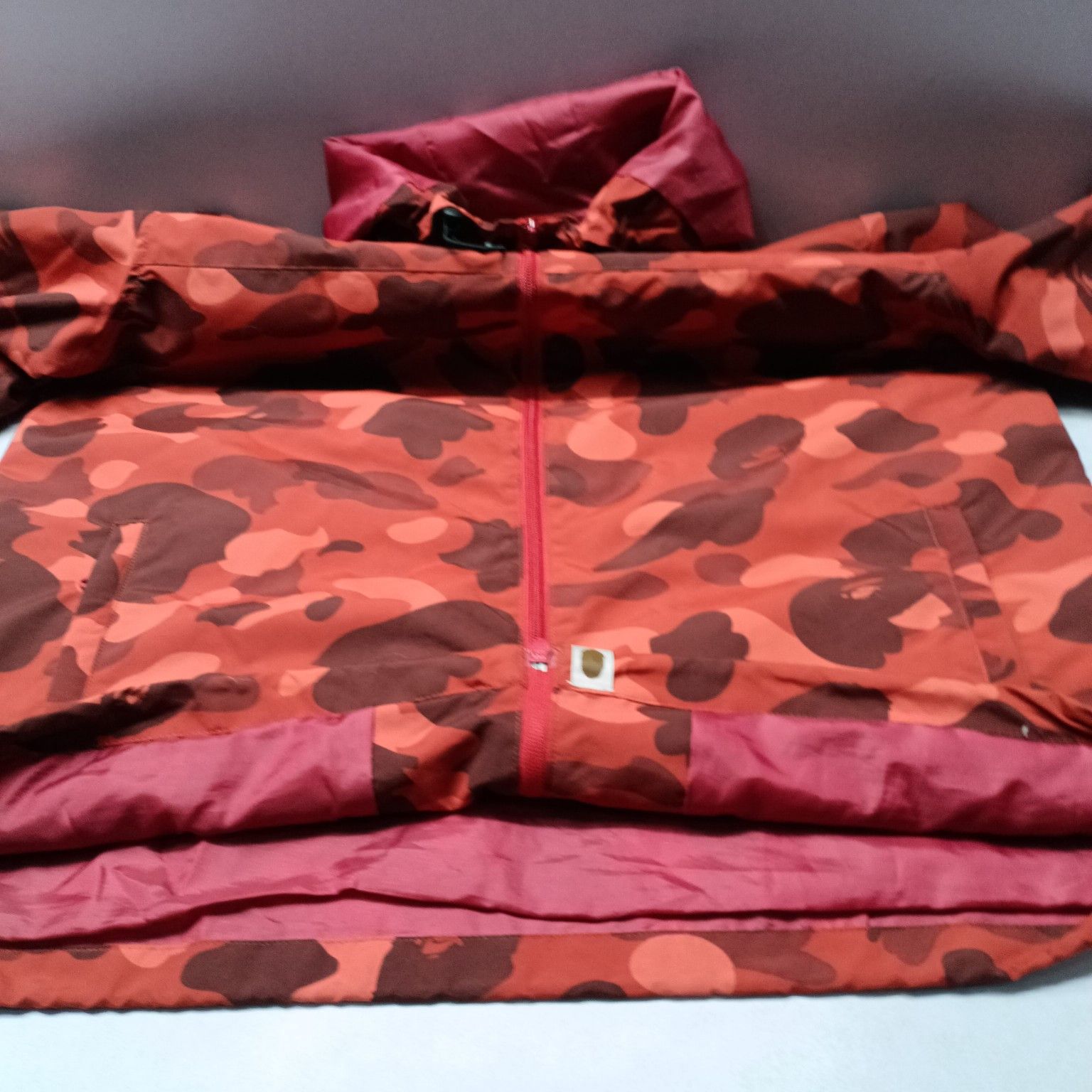 Bape A BATHING APE Red Camo Jacket Size XL Size US XL / EU 56 / 4 - 8 Thumbnail