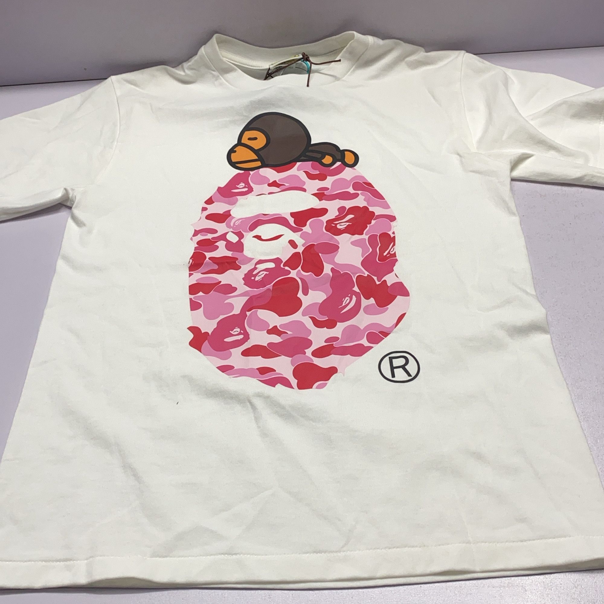 Bape A Bathing Ape Pink Camo Ape Head T-Shirt Size S Size US S / EU 44-46 / 1 - 10 Thumbnail