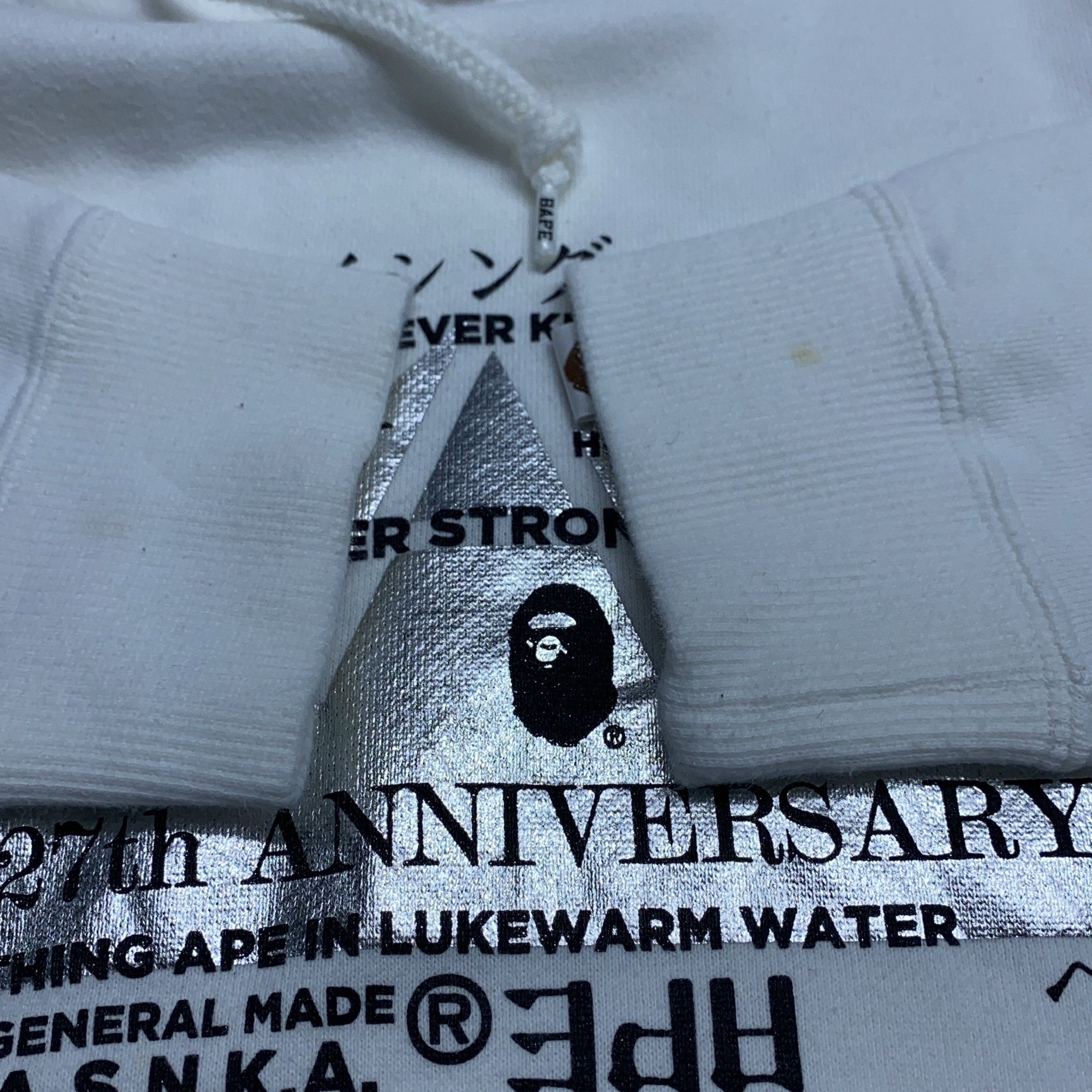Bape A Bathing Ape 27th Anniversary Foil Hoodie Size M Size US M / EU 48-50 / 2 - 12 Thumbnail